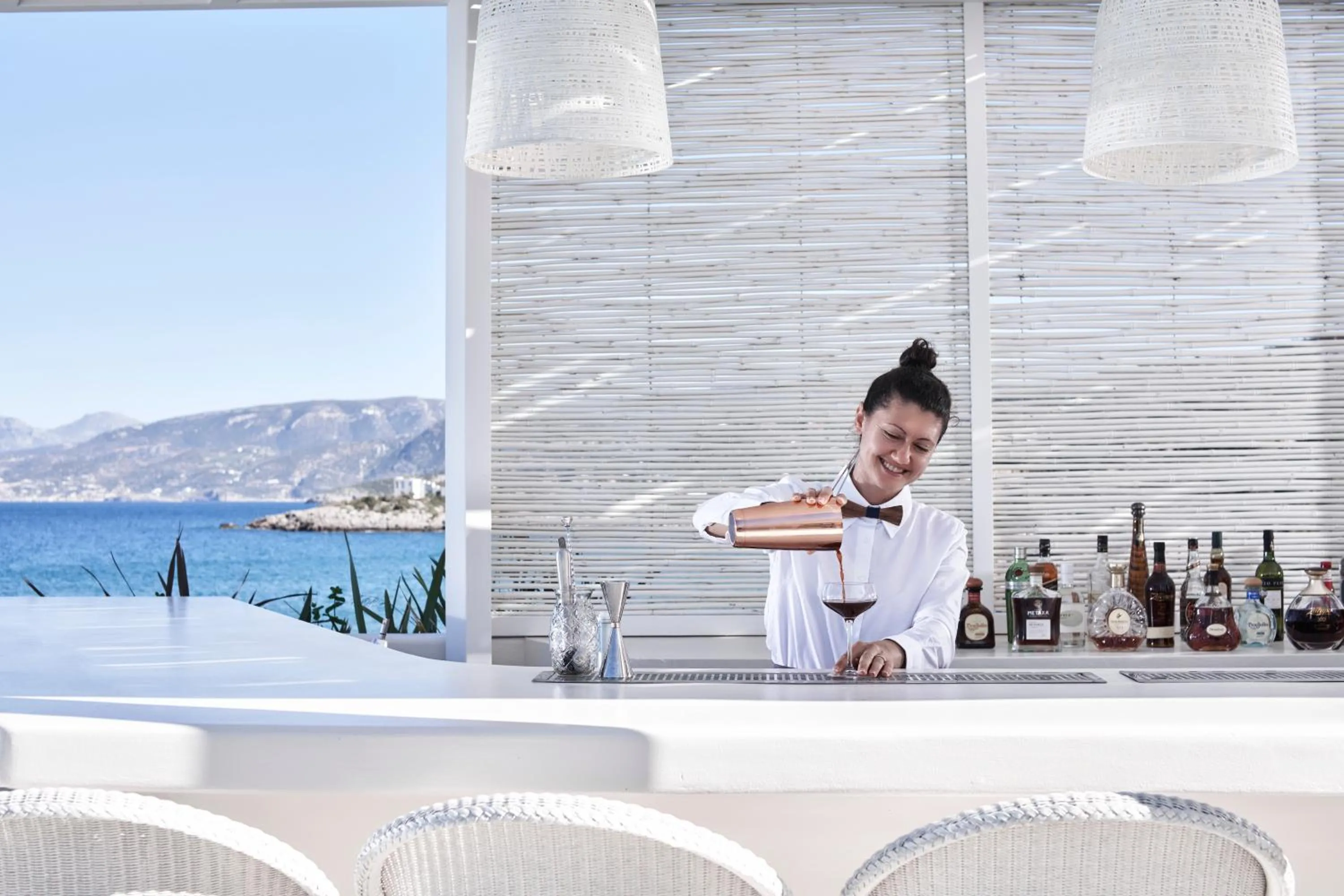 Drinks in The Island Concept Luxury Boutique Hotel Heated Pool