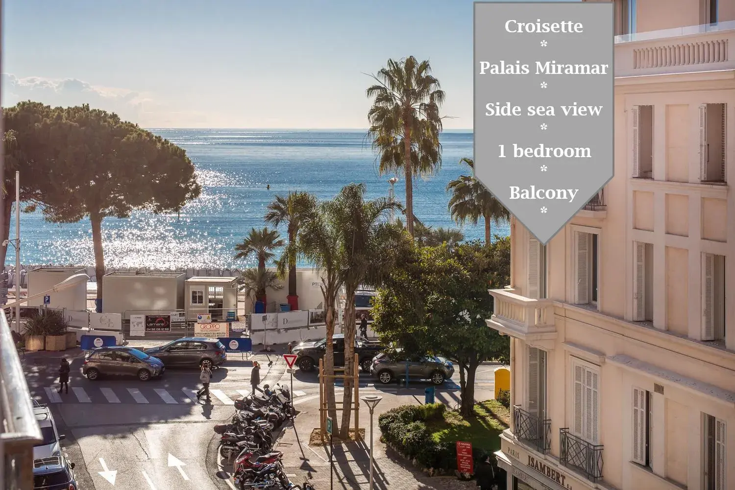 Palais Miramar: 1 bed side sea view Palais Miramar: 1 bed side sea view