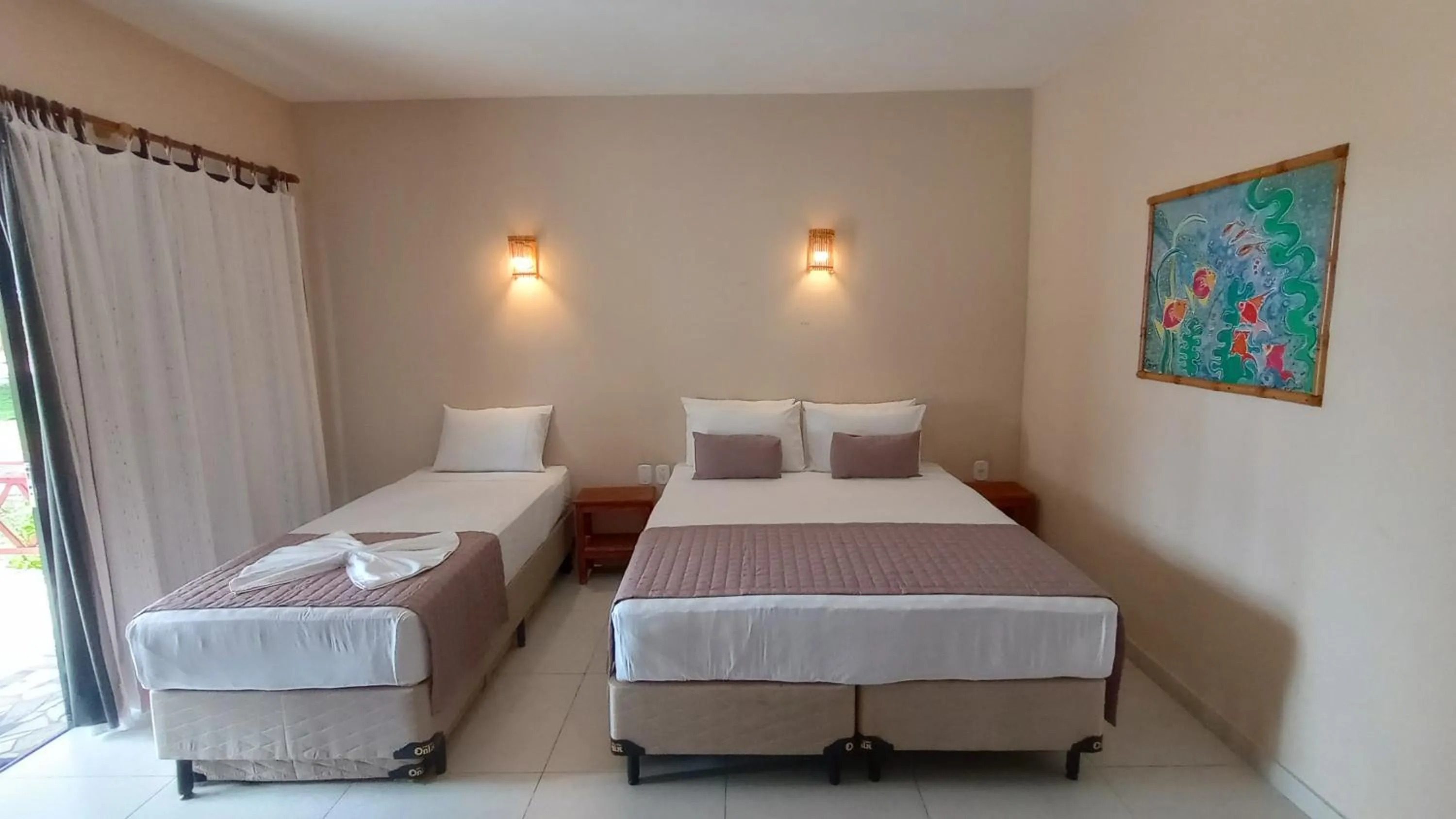 Bed in Hotel Coco Beach