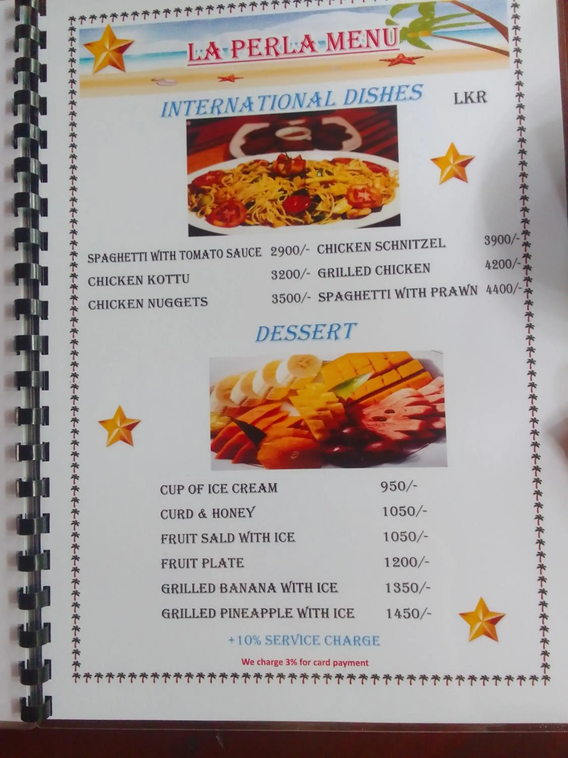 Restaurant/places to eat in La Perla Bentota