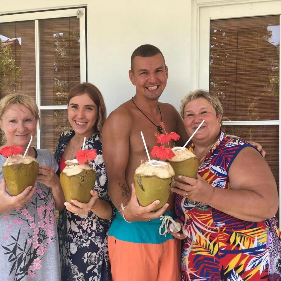 group of guests in La Perla Bentota