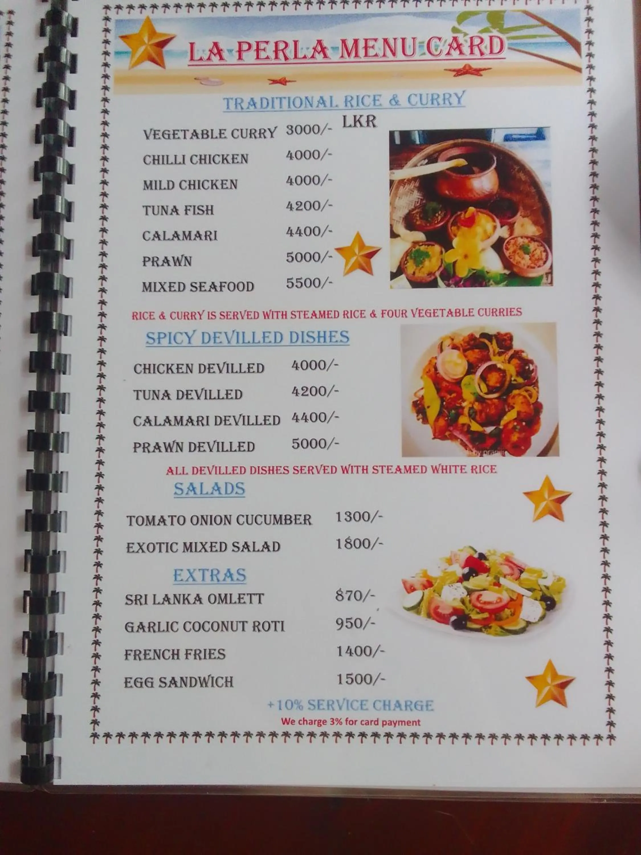 Restaurant/places to eat in La Perla Bentota