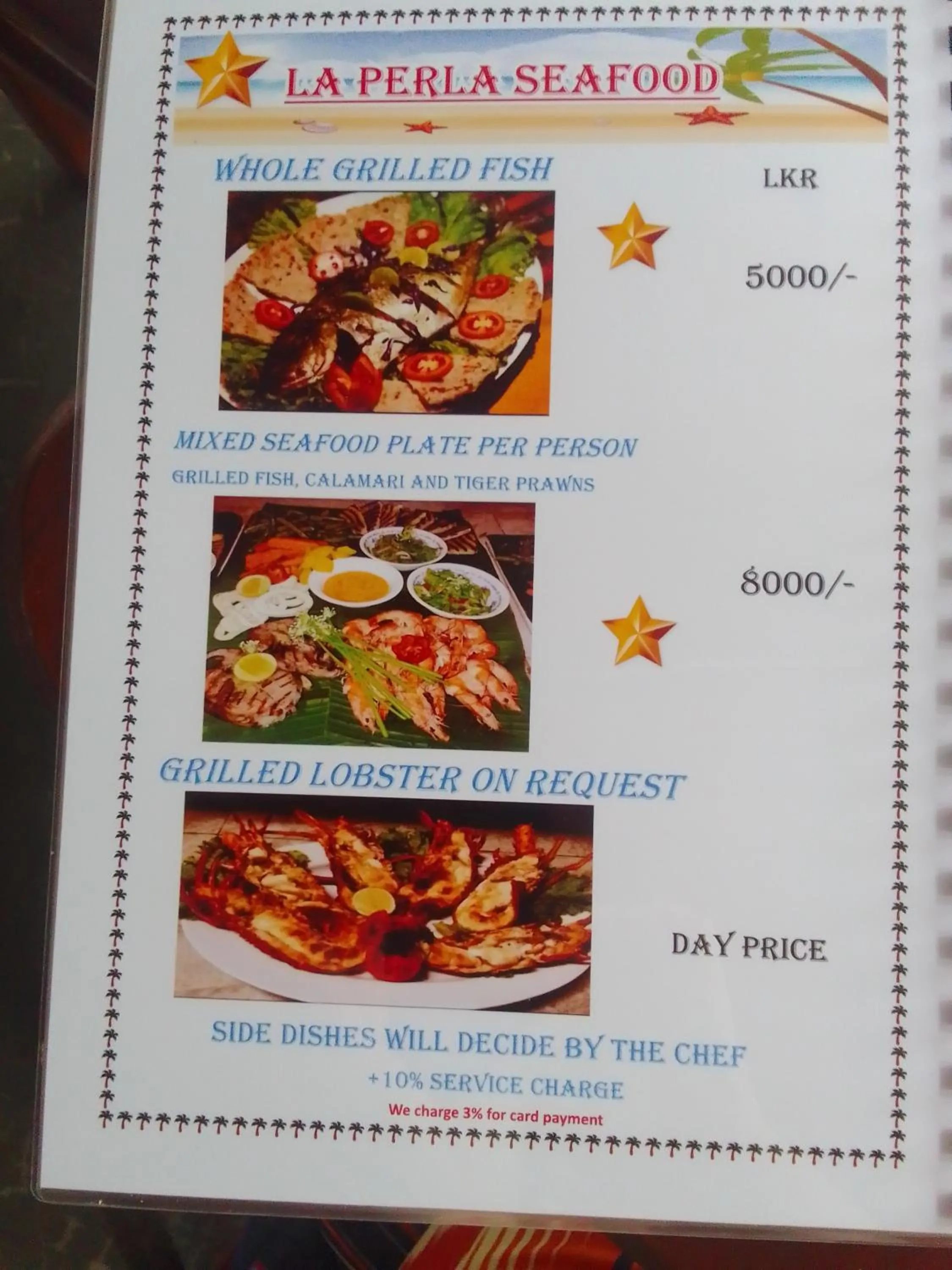 Restaurant/places to eat in La Perla Bentota