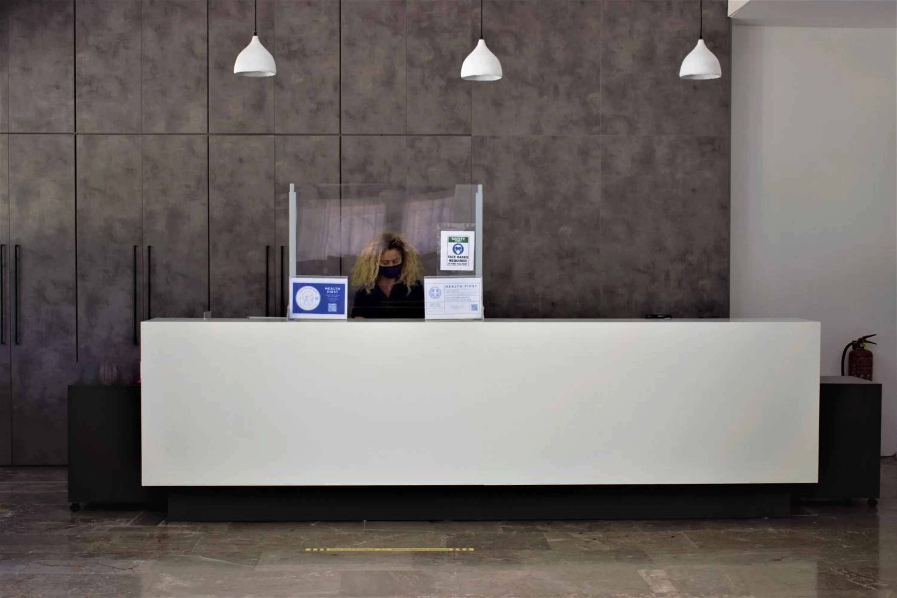 Lobby or reception in Apollon Hotel