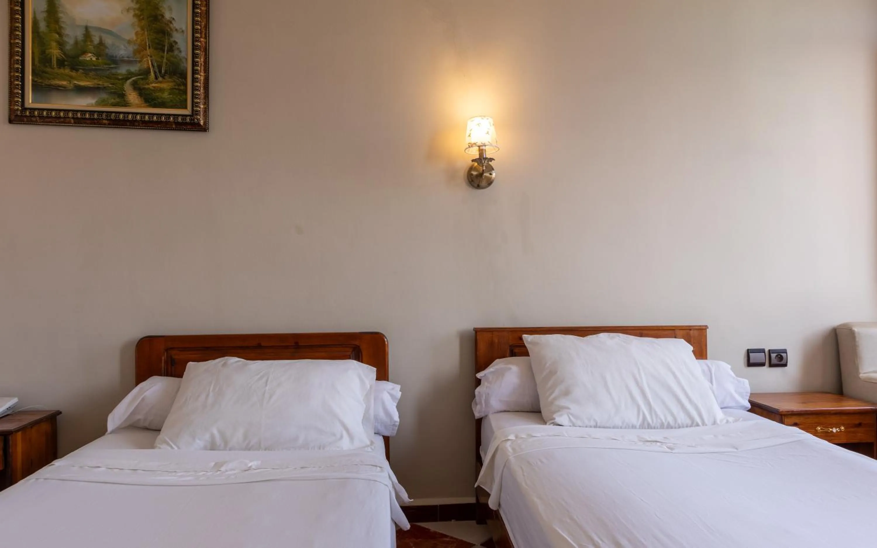 Bed in Hotel Saint Antoine