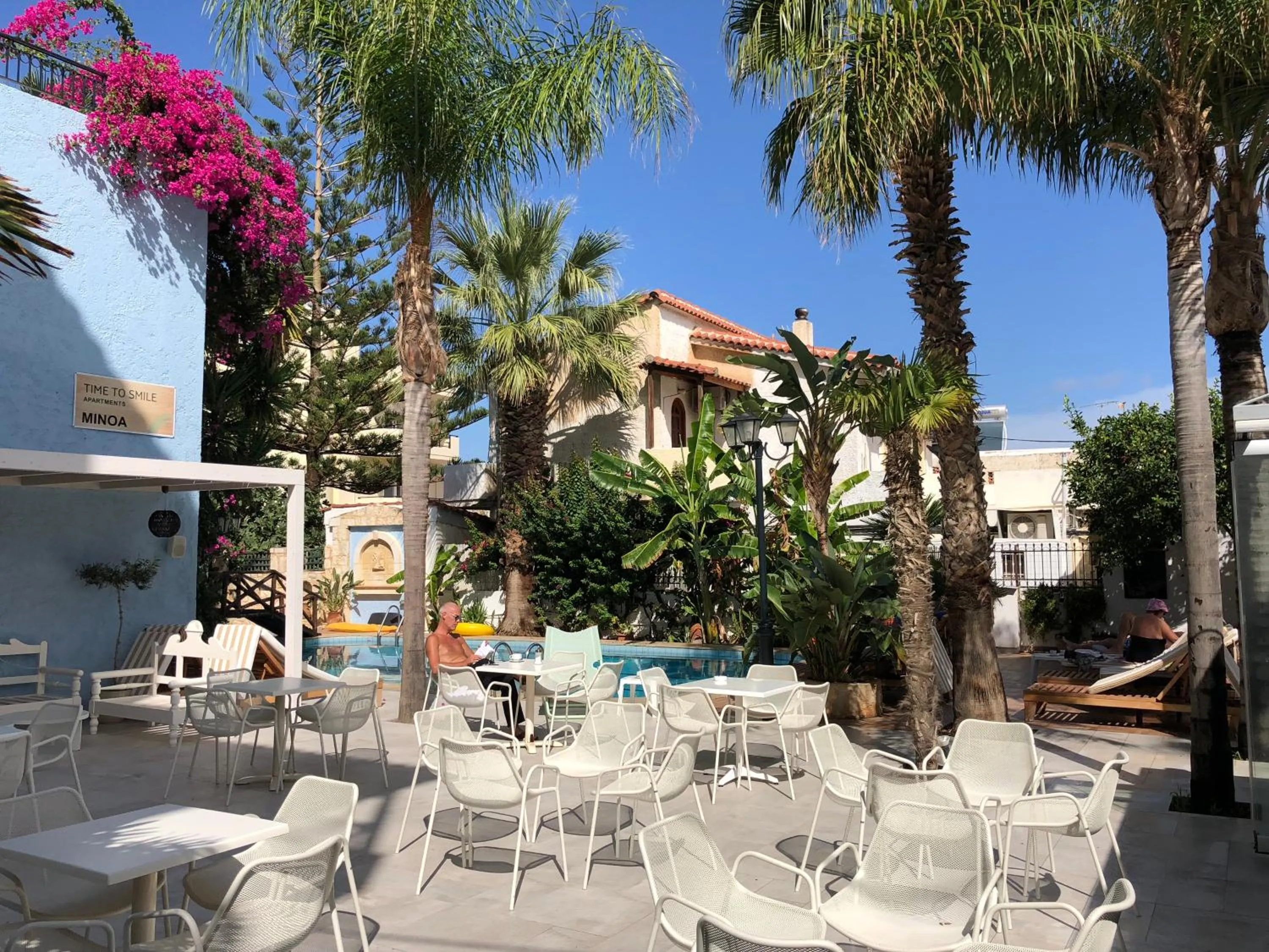 Patio in Minoa Apartments