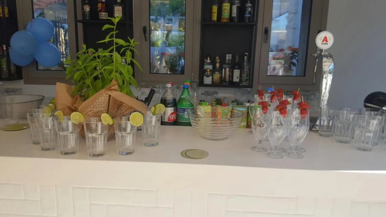 Lounge or bar in Minoa Apartments