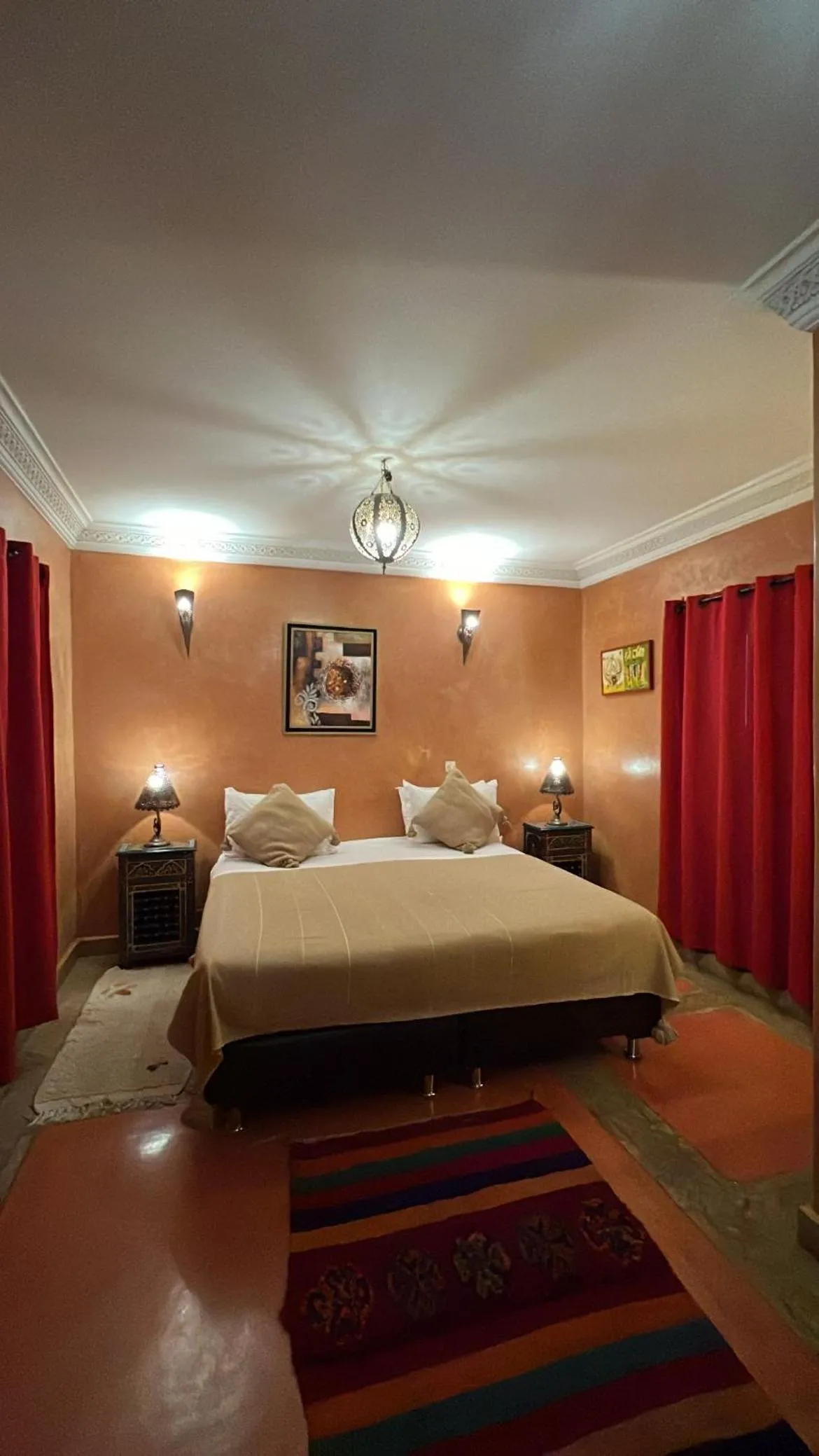 Bed in Riad Andalla