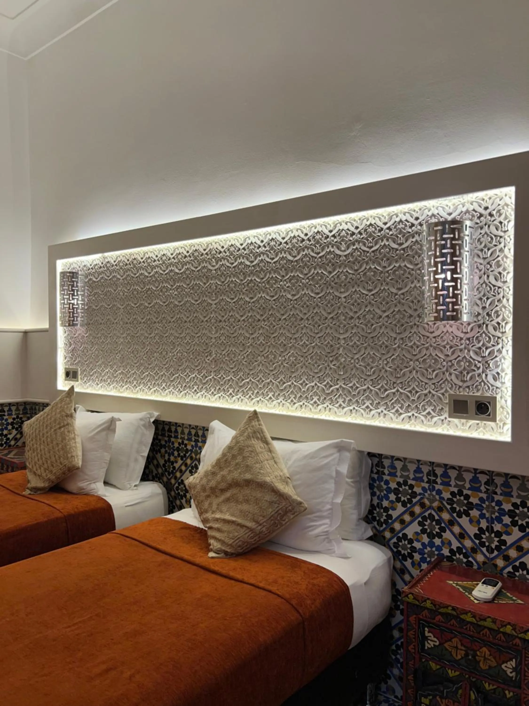 Bed in Riad Andalla