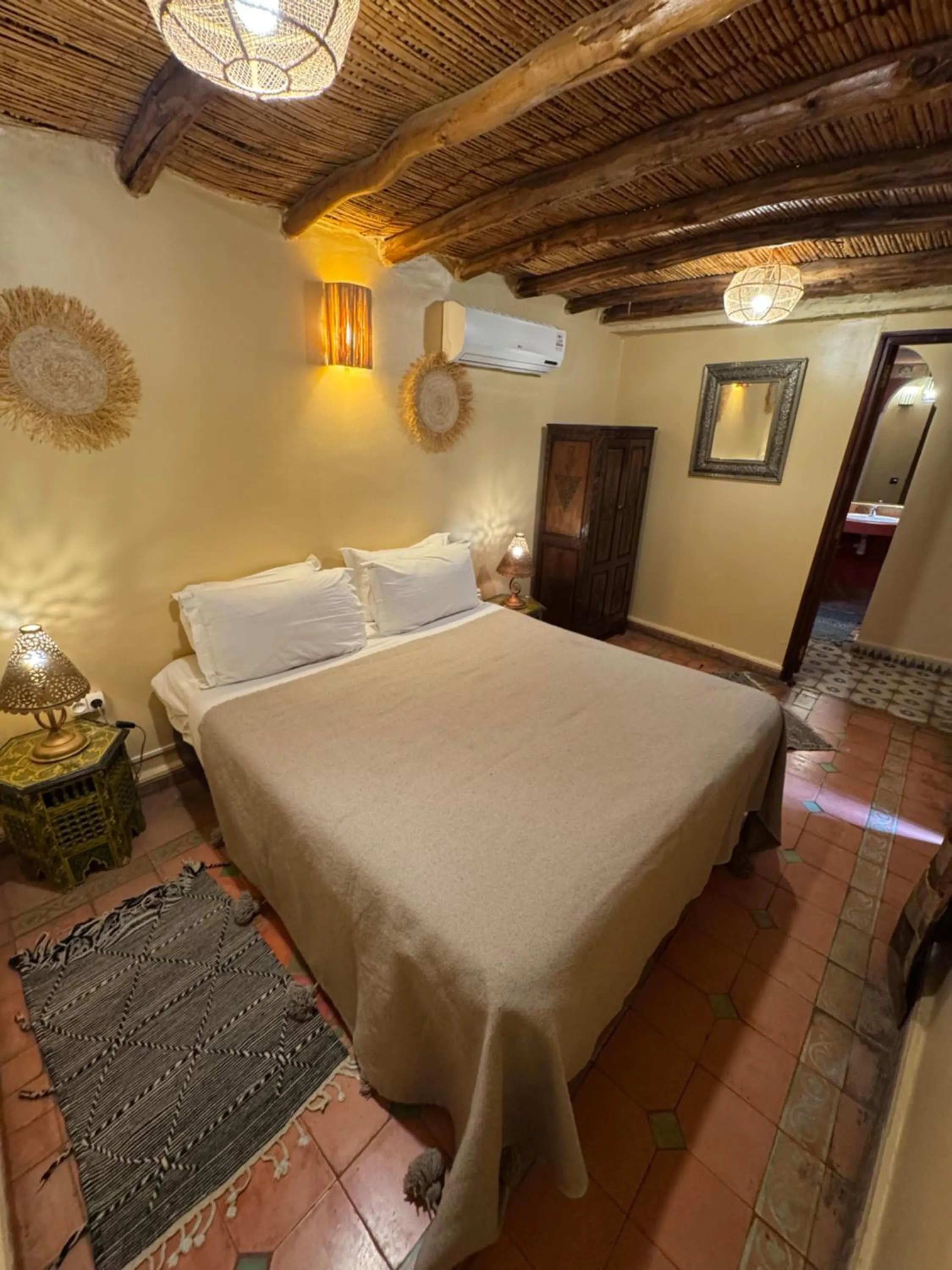 Bed in Riad Andalla