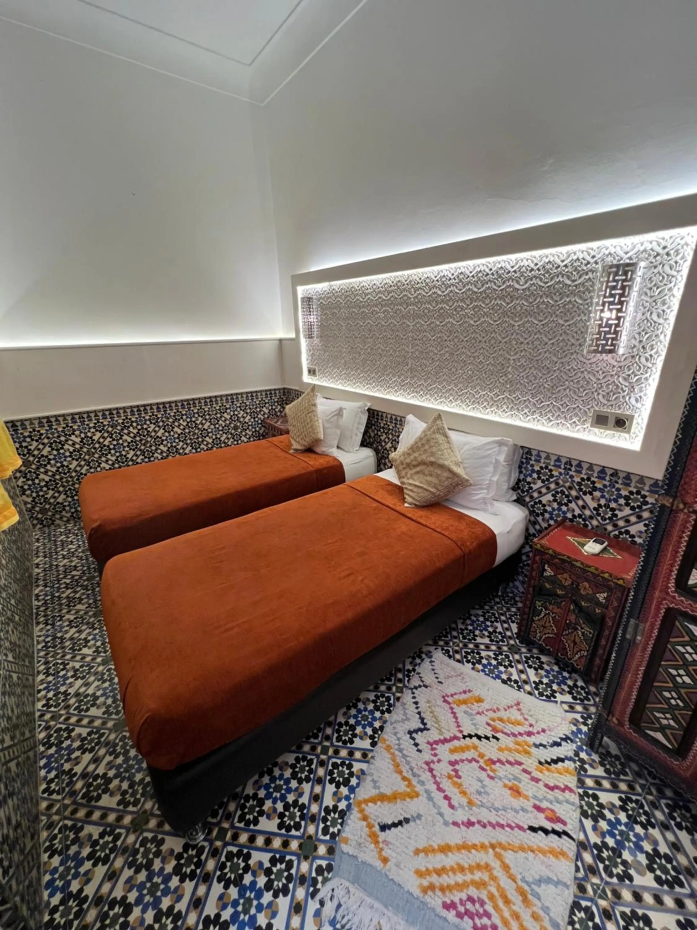 Bed in Riad Andalla