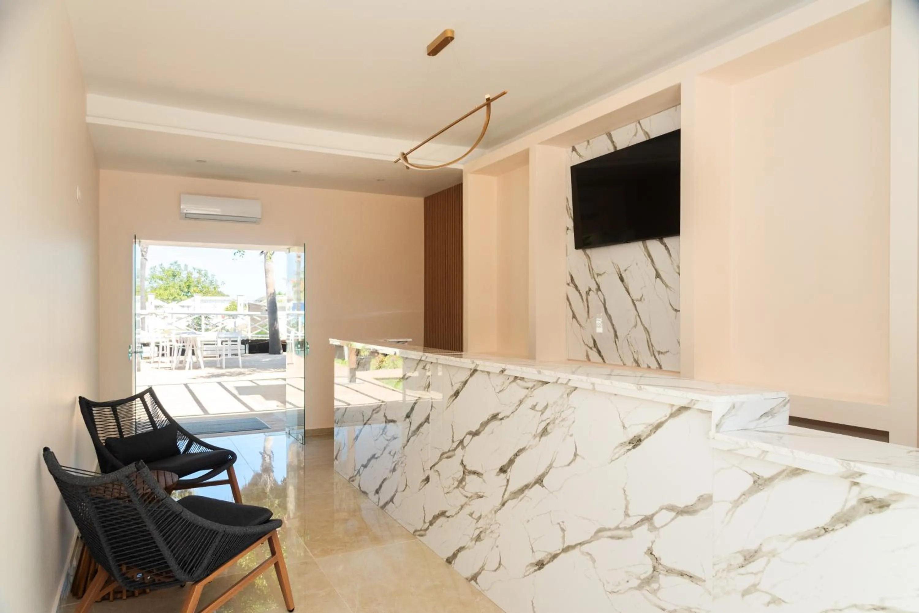 Lobby or reception in Trabukos Beach Complex