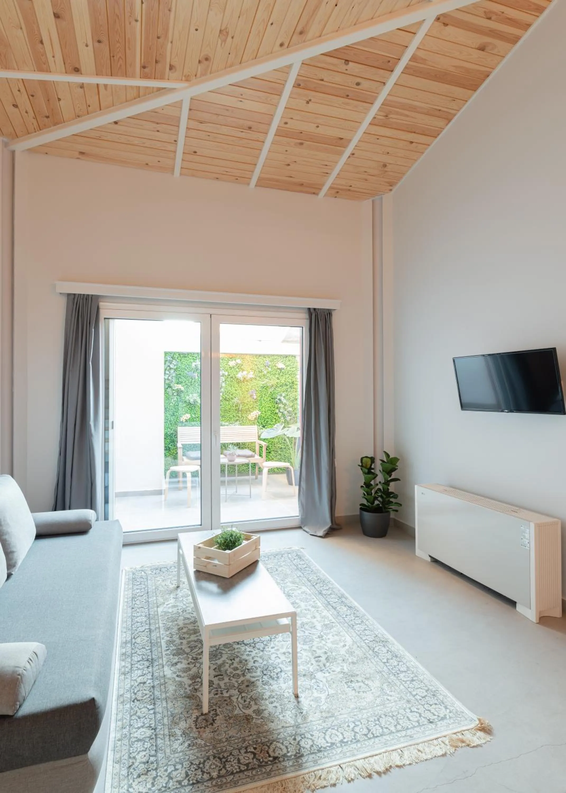 Seating area in Ether Loft Suites
