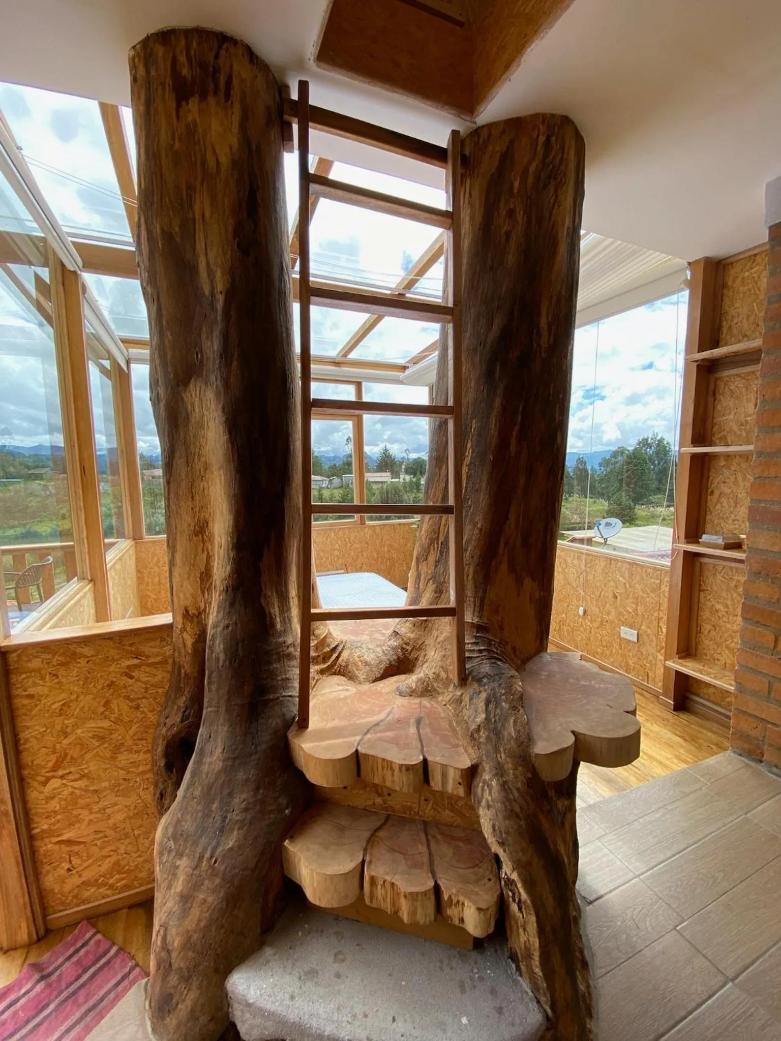 Living room in Killary Lodge & Glamping