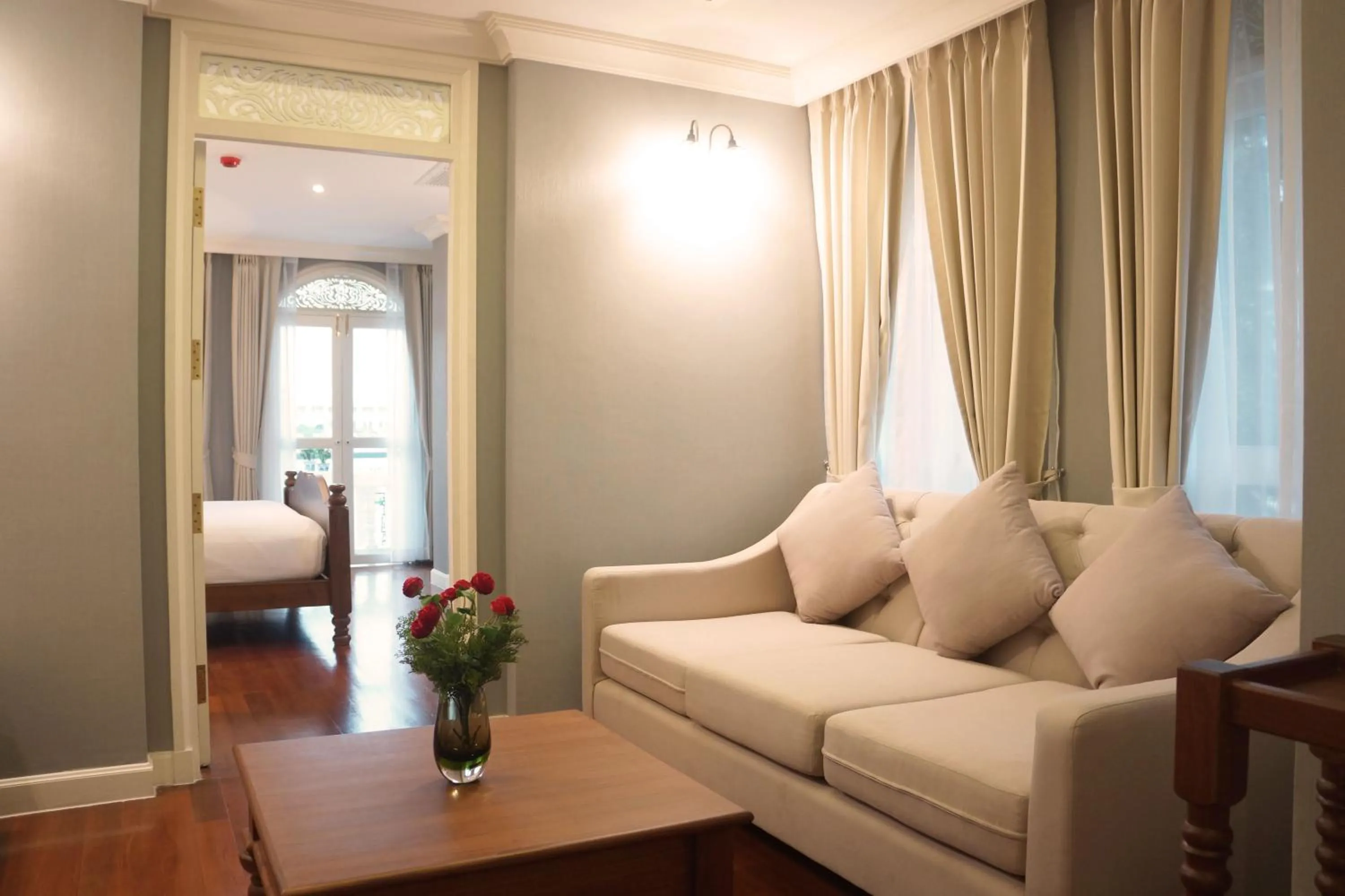 Living room, Bed in Hiranyakul House Riverside