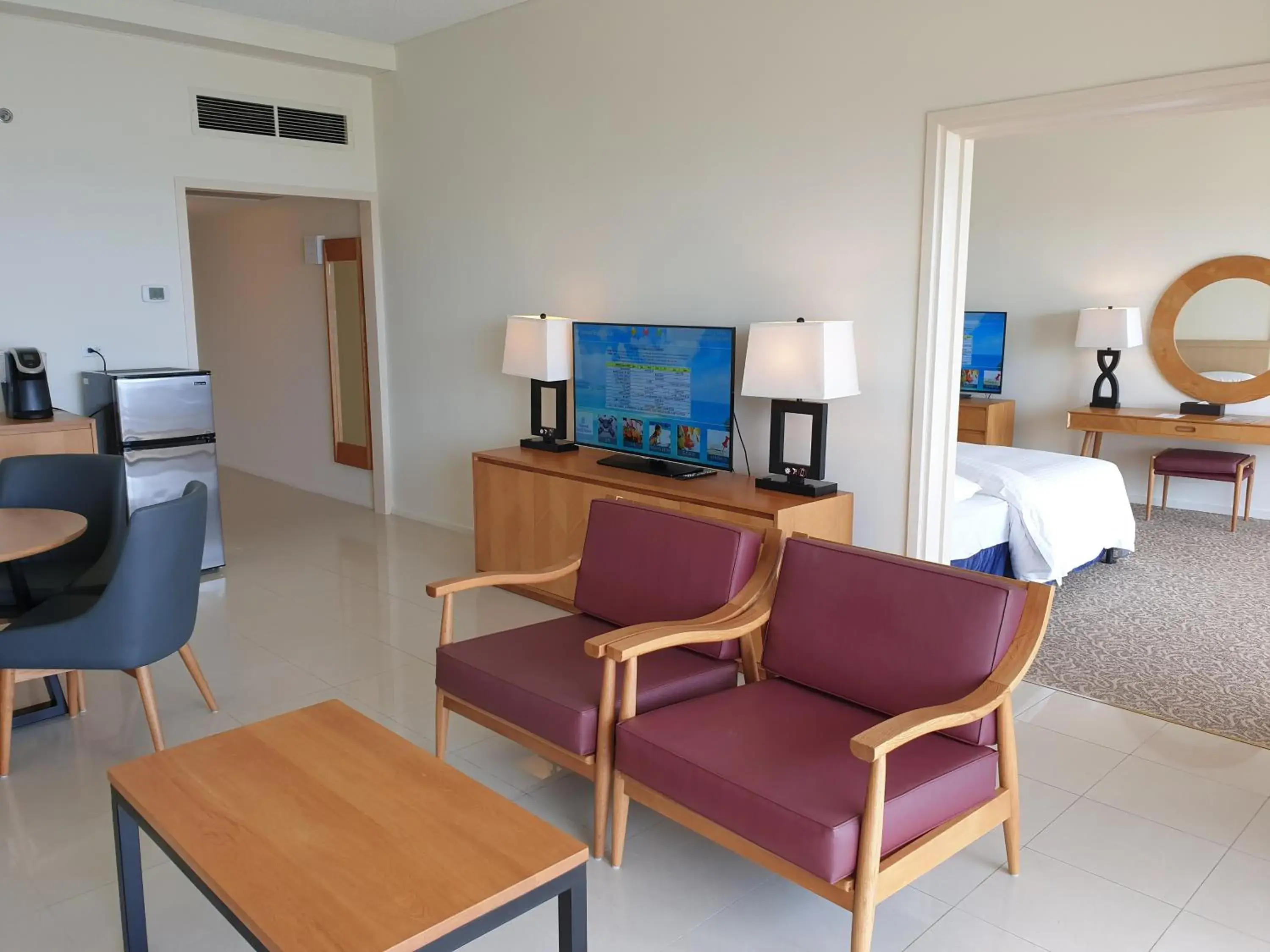 Living room in Hoshino Resorts RISONARE Guam Living room in Hoshino Resorts RISONARE Guam