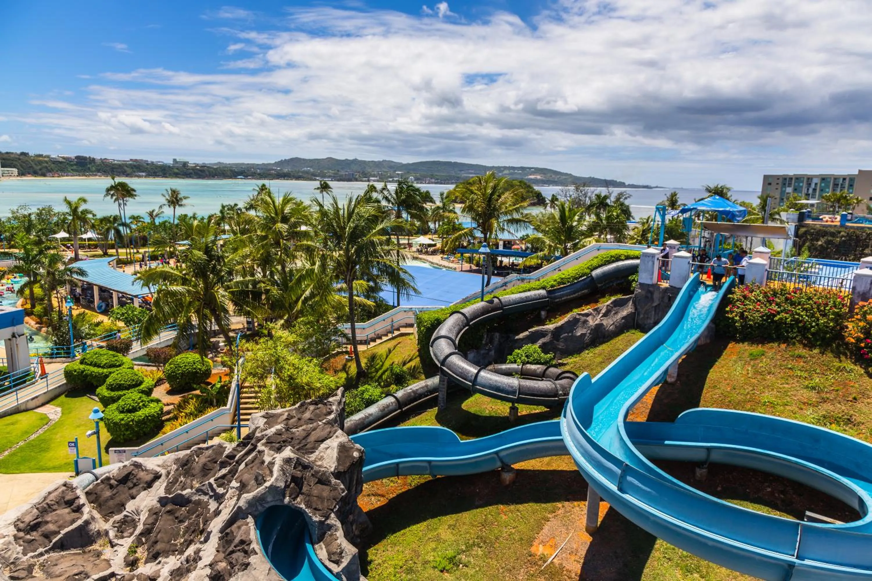 Aqua park in Hoshino Resorts RISONARE Guam