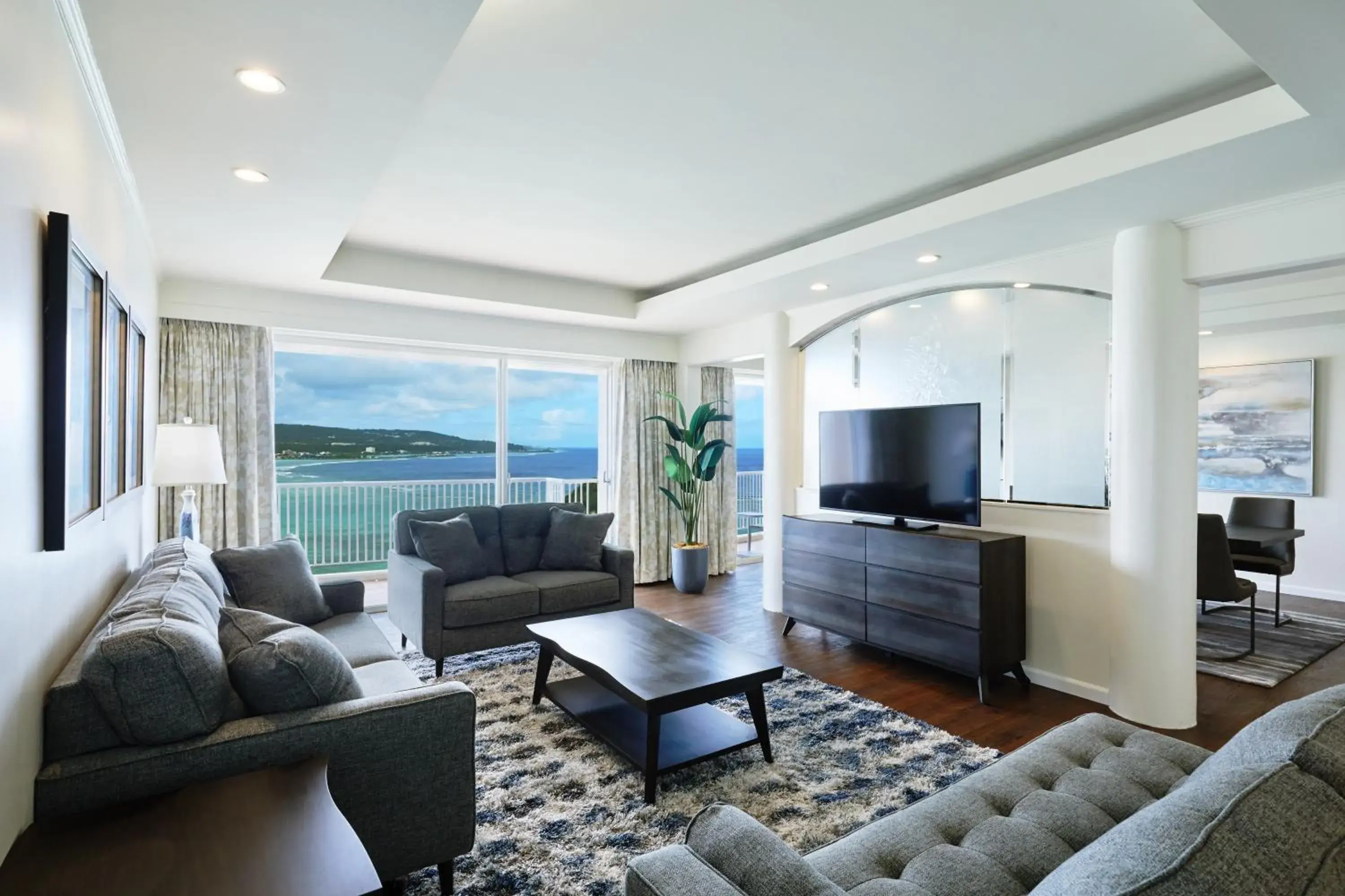 Living room in Hoshino Resorts RISONARE Guam Living room in Hoshino Resorts RISONARE Guam