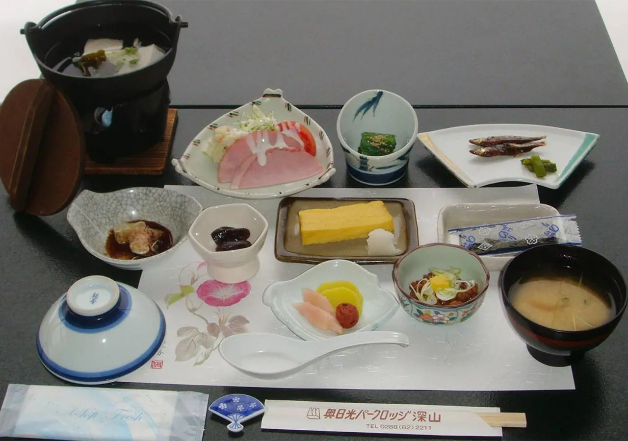Asian breakfast in Okunikko Park Lodge Miyama
