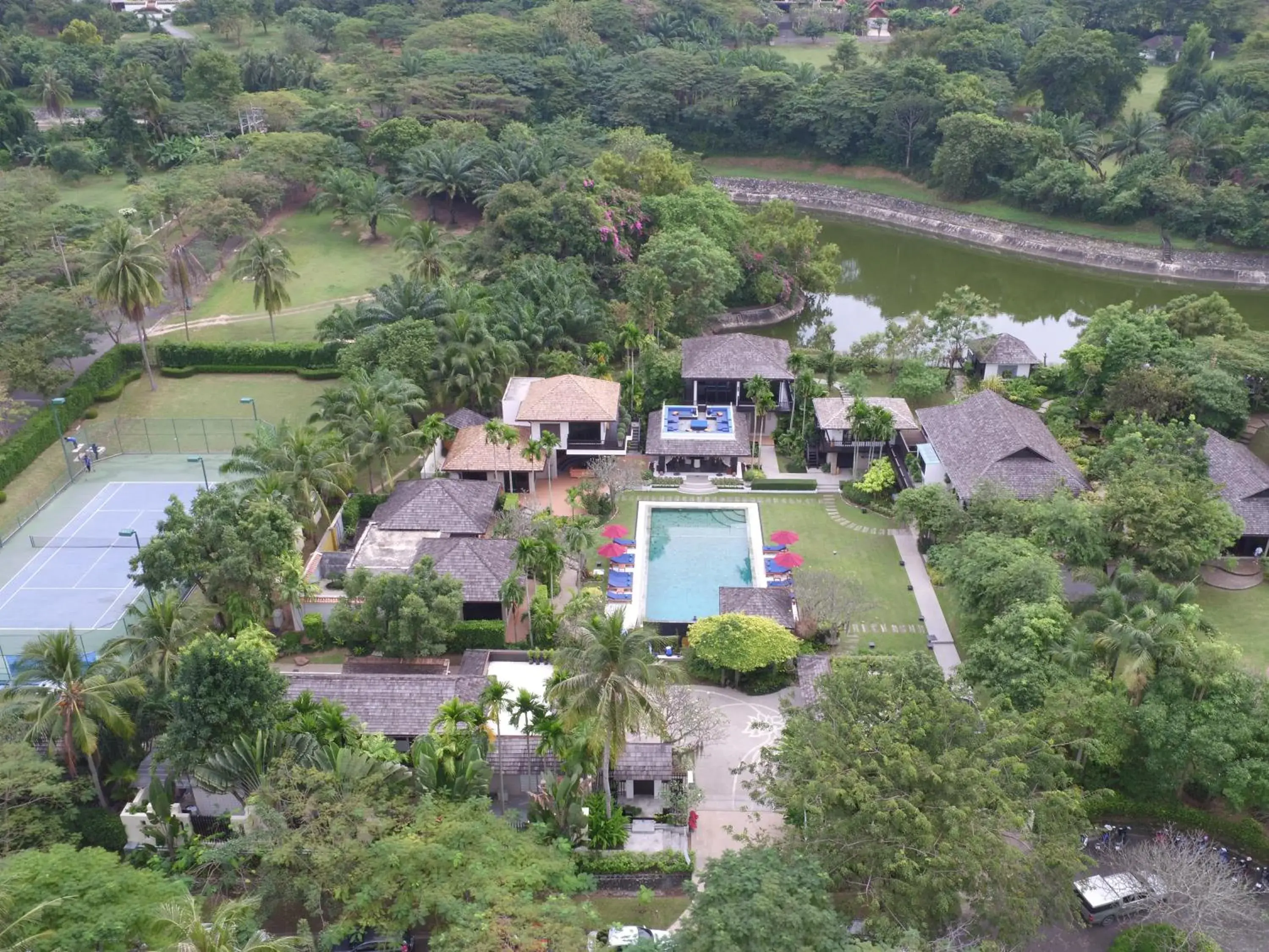 Bird's eye view, Bird's-eye View in Tamarind Exclusive Villa