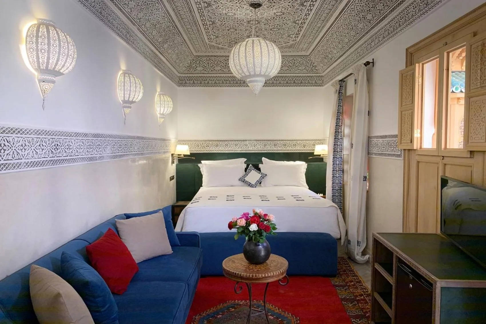 Photo of the whole room, Bed in Elegancia Riad Boutique & SPA