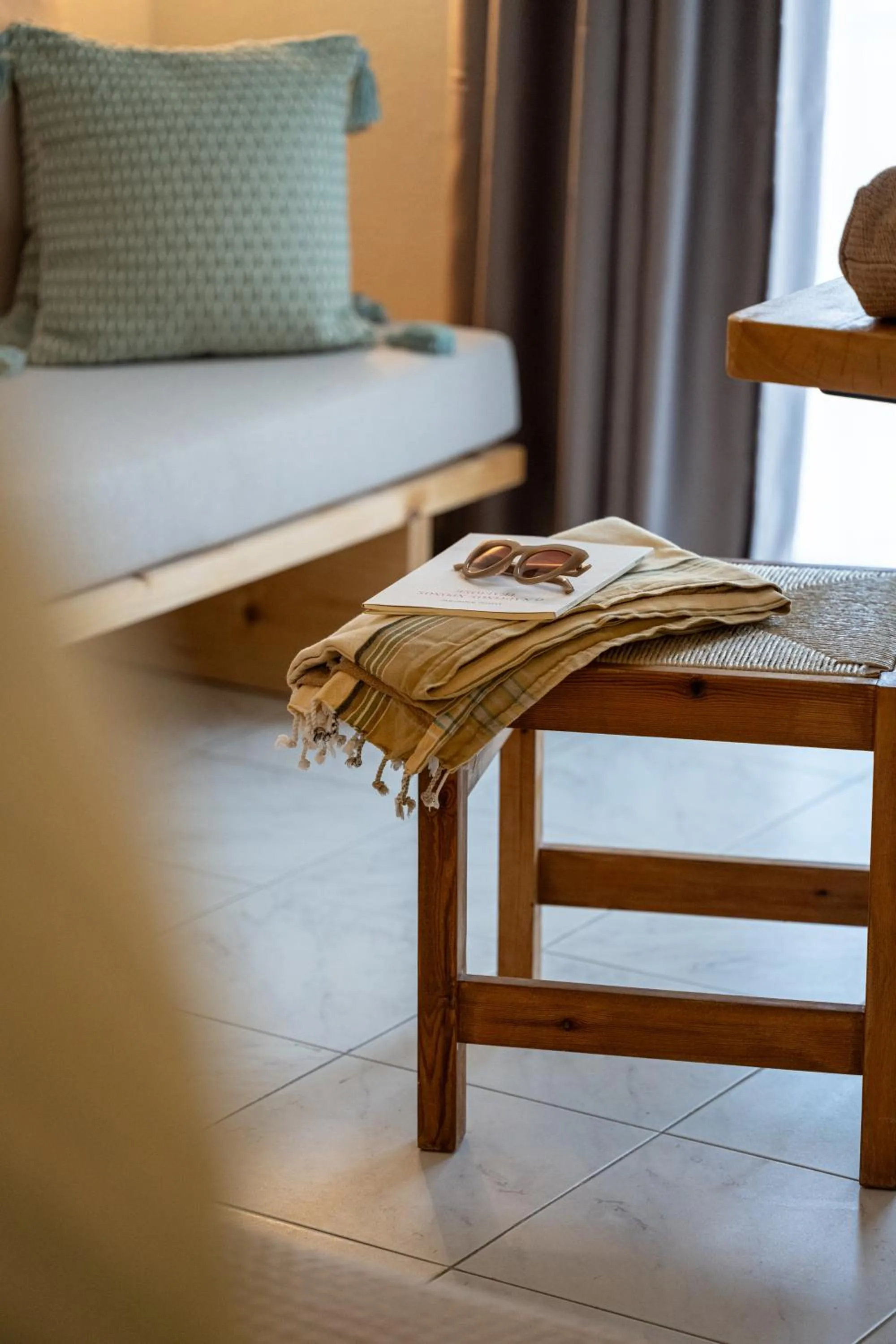 Decorative detail, Bed in Capella Skiathos, Town