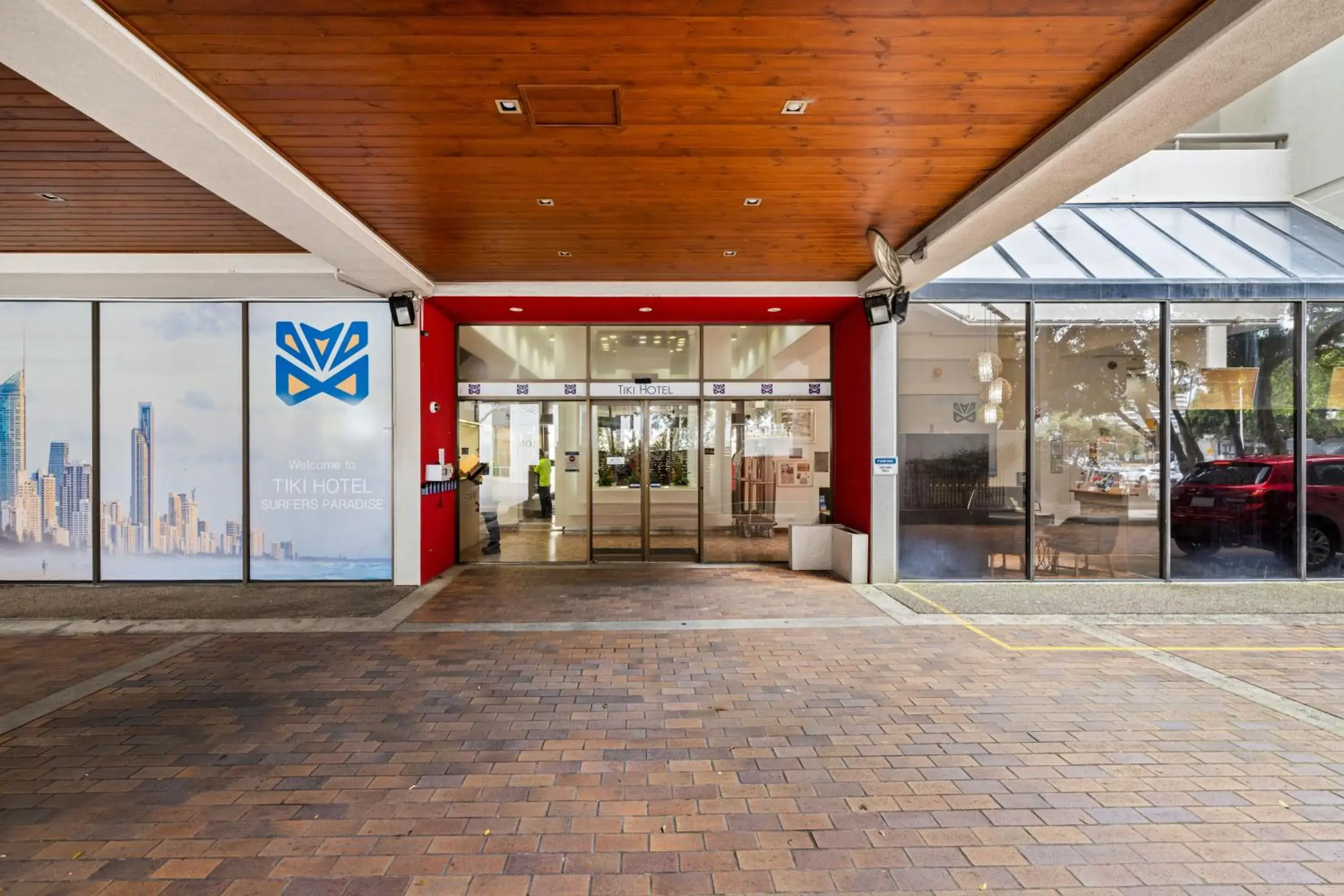 Property building in Tiki Hotel Apartments Surfers Paradise Property building in Tiki Hotel Apartments Surfers Paradise