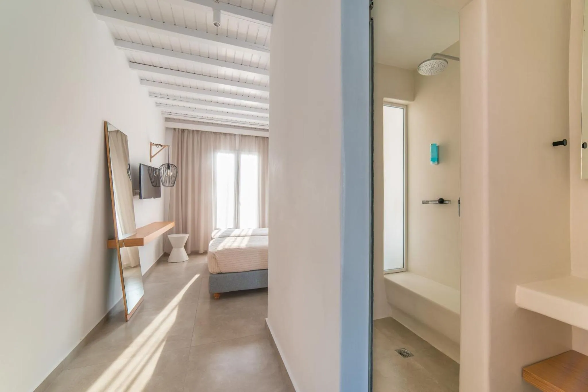 Bathroom, Bed in Vienoula's Garden Hotel