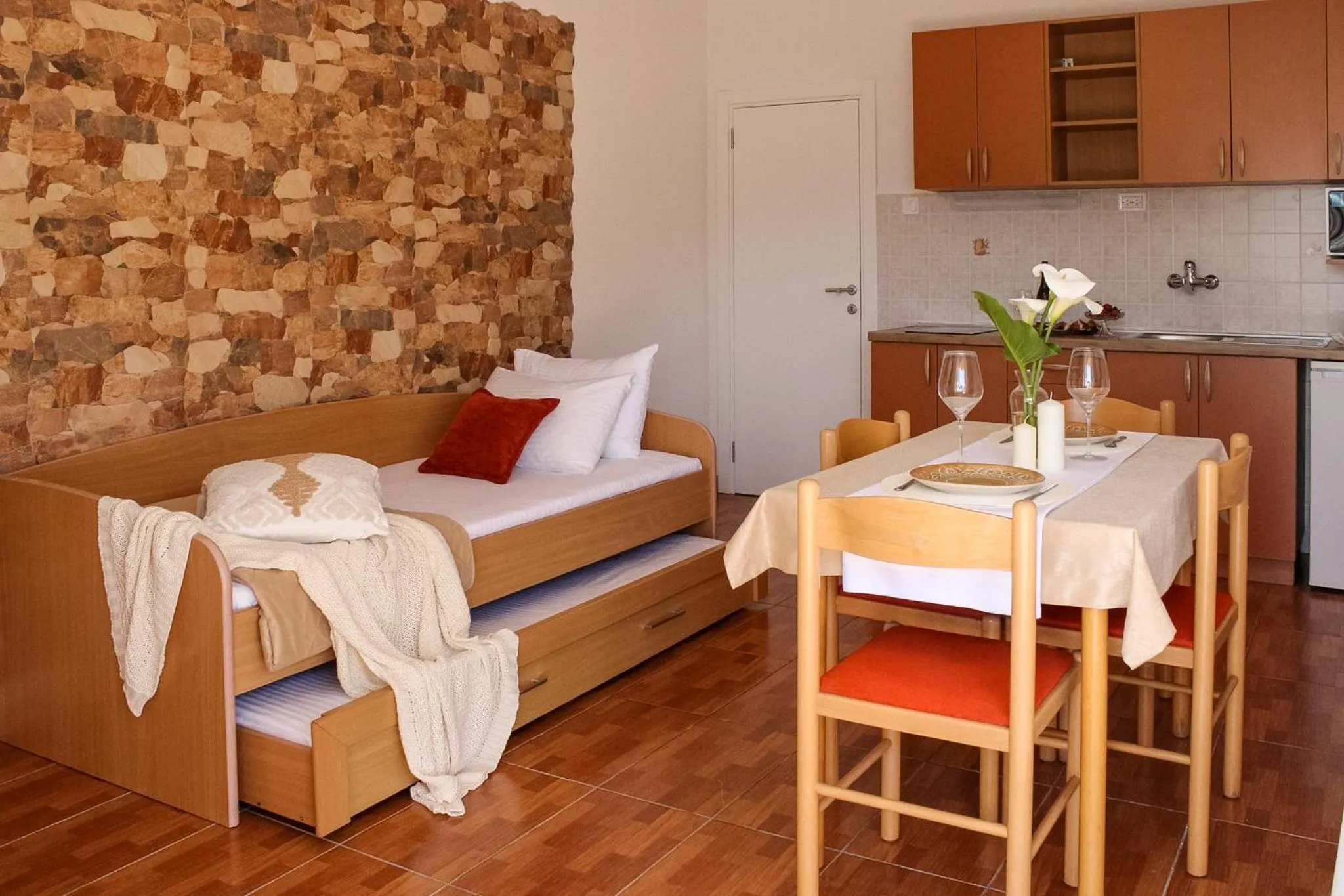 Bed in Apartments Stella del Mare