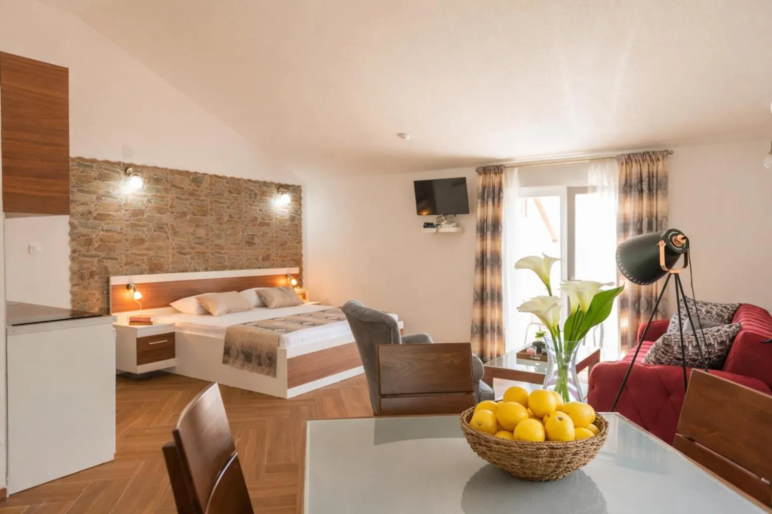 Bed in Apartments Stella del Mare