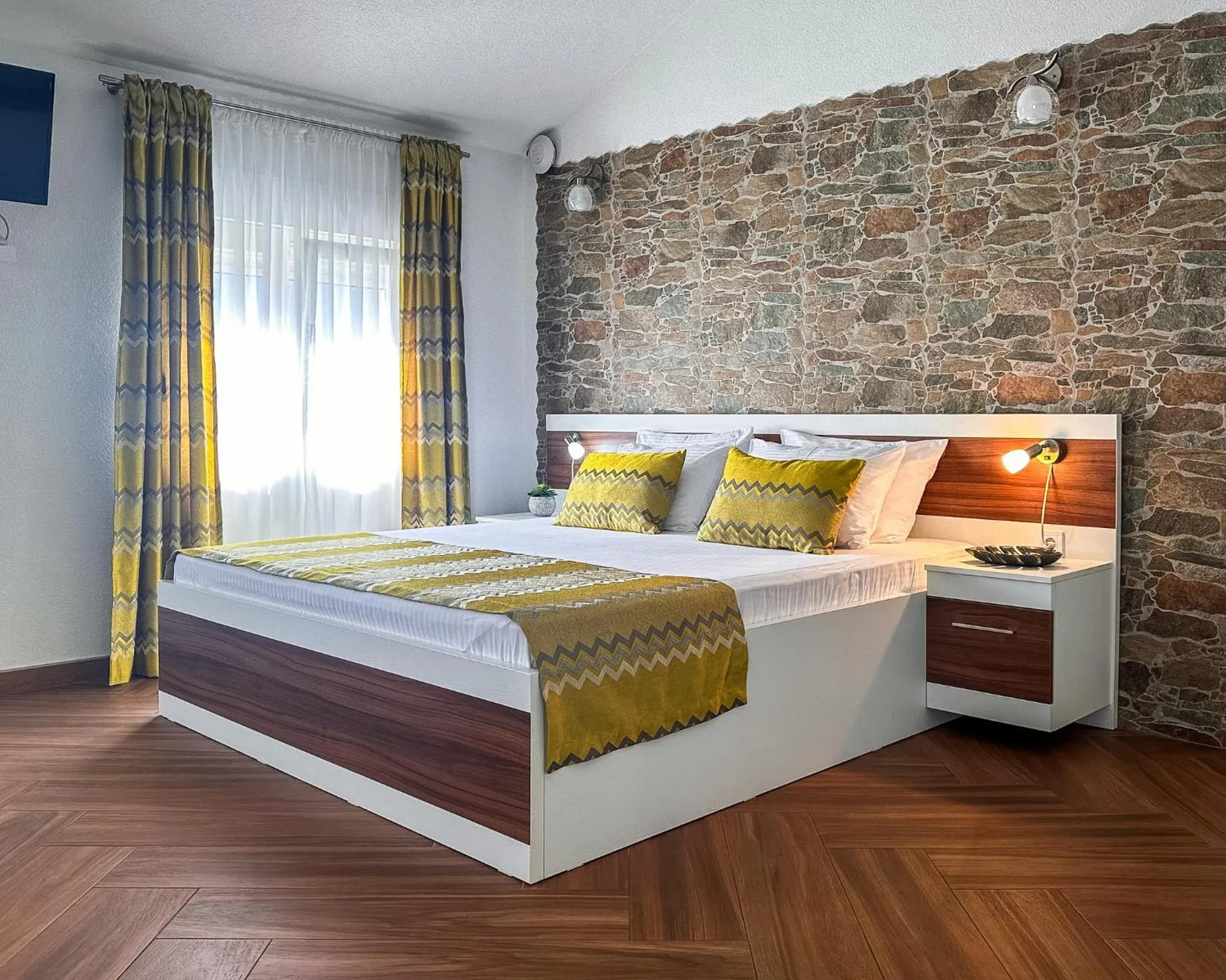 Bed in Apartments Stella del Mare