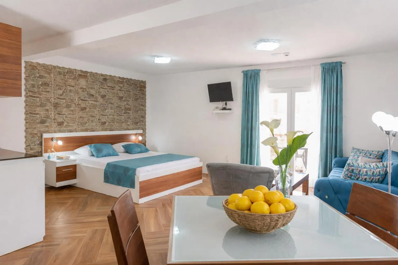 Bed in Apartments Stella del Mare