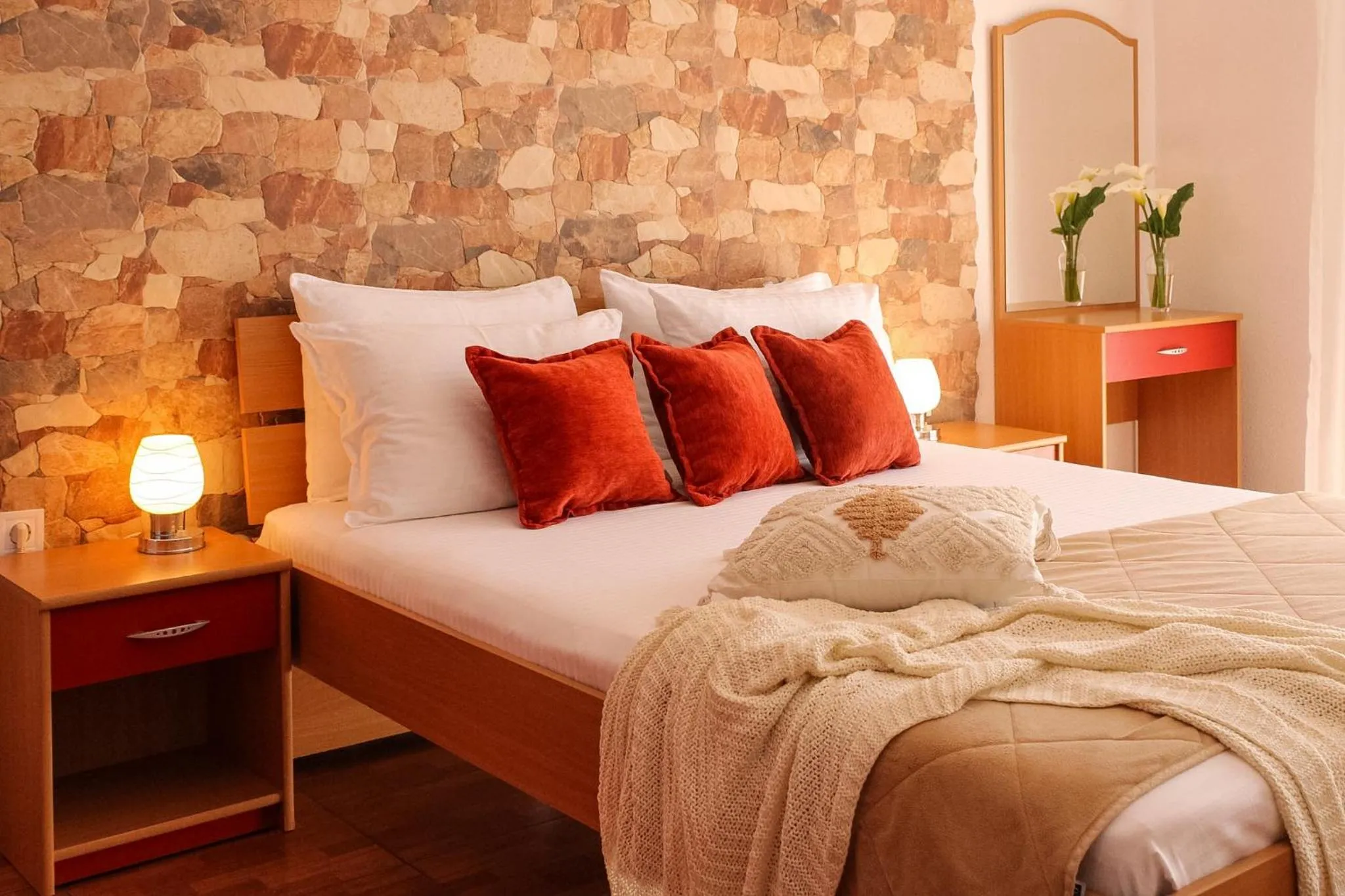 Bed in Apartments Stella del Mare