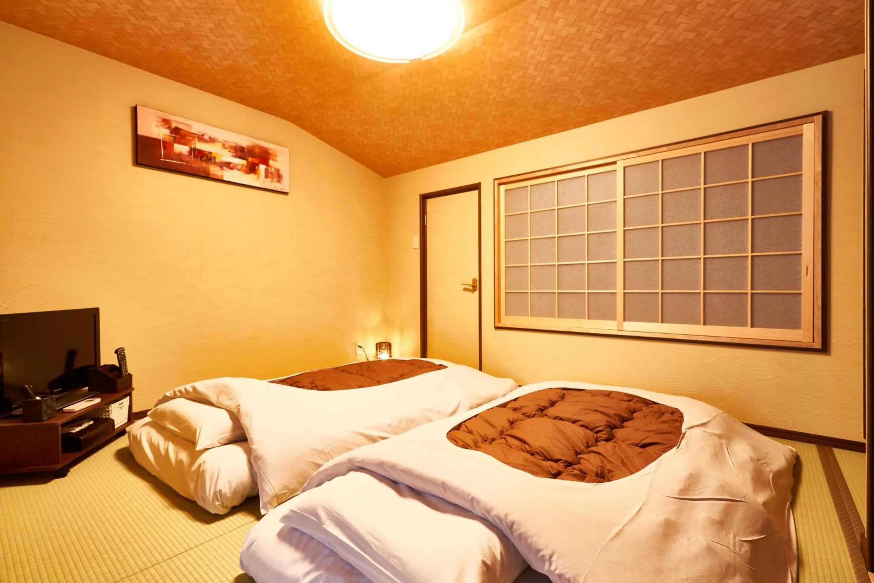 Bedroom, Bed in Miyazakiya Plus