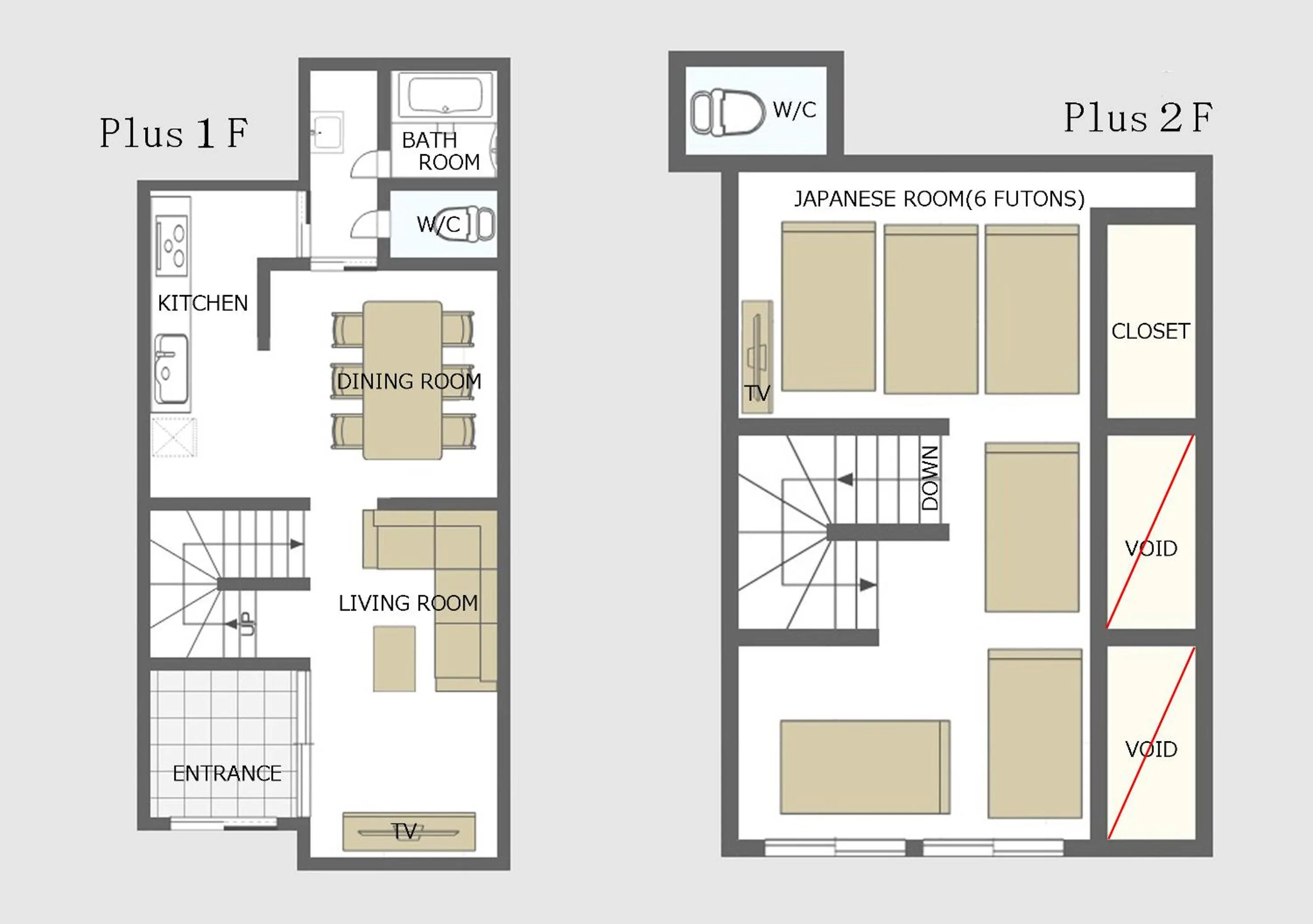 Floor plan in Miyazakiya Plus