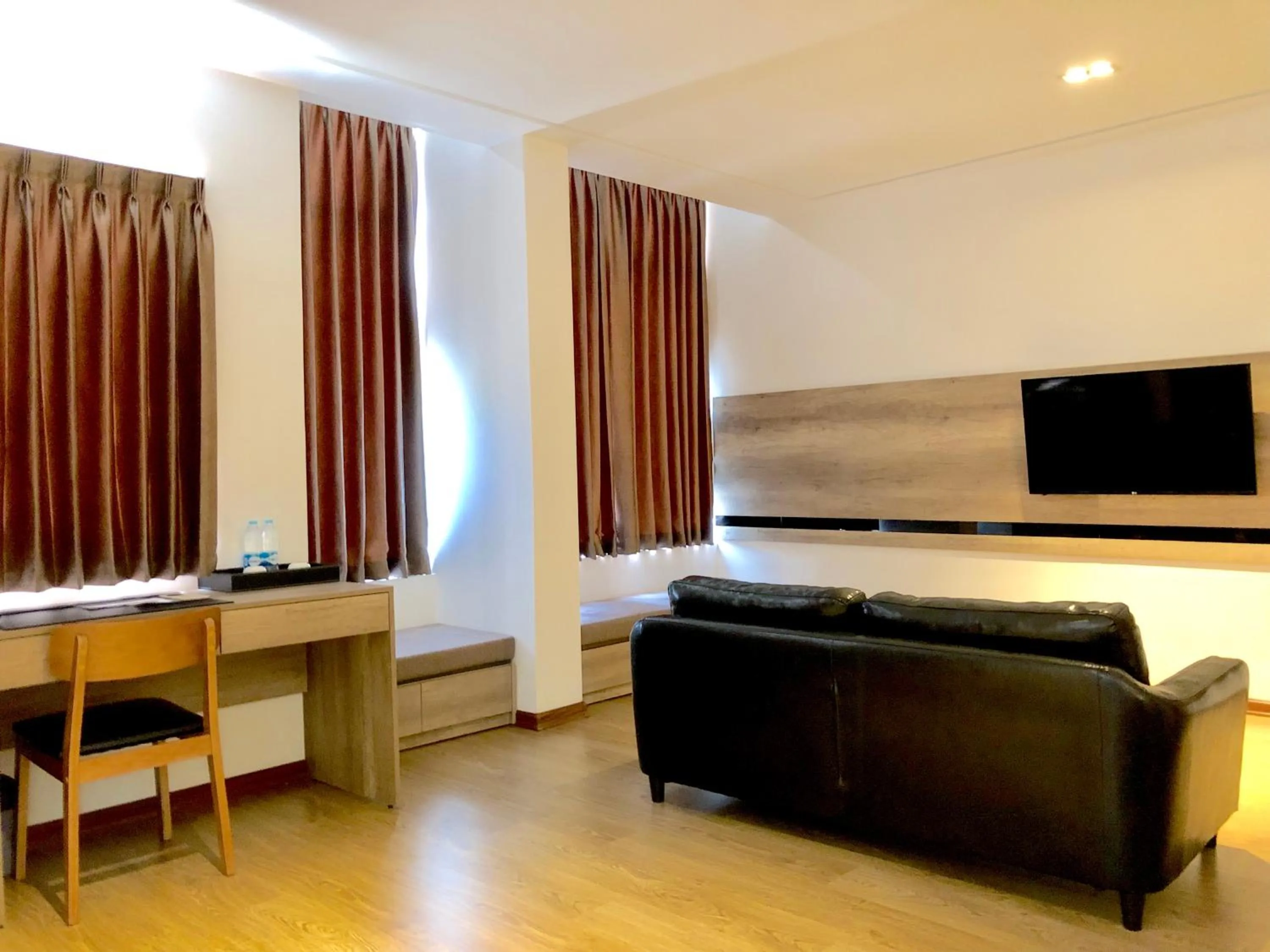 Seating area in K.C Hotel