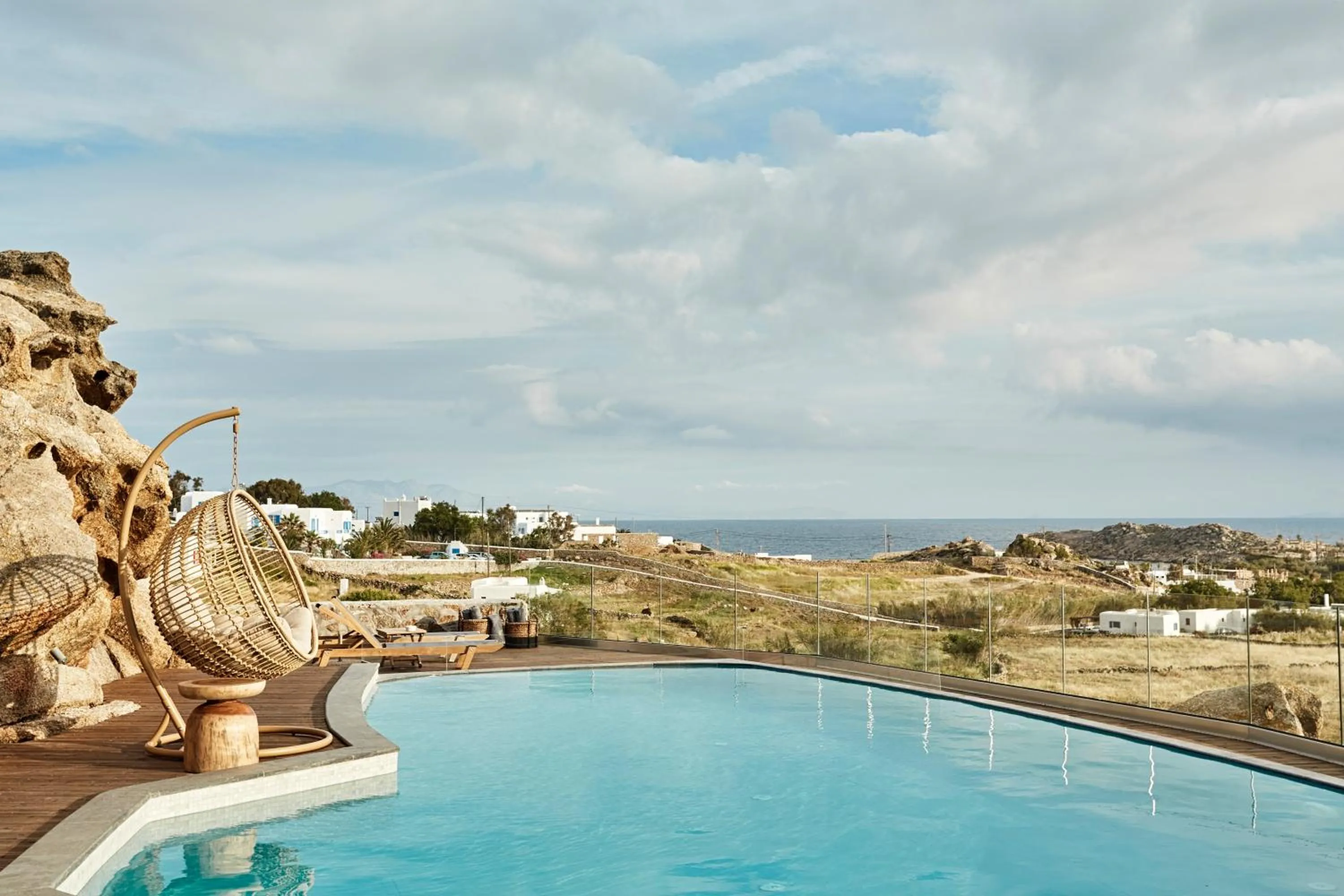 Pool view in Almyra Guest Houses
