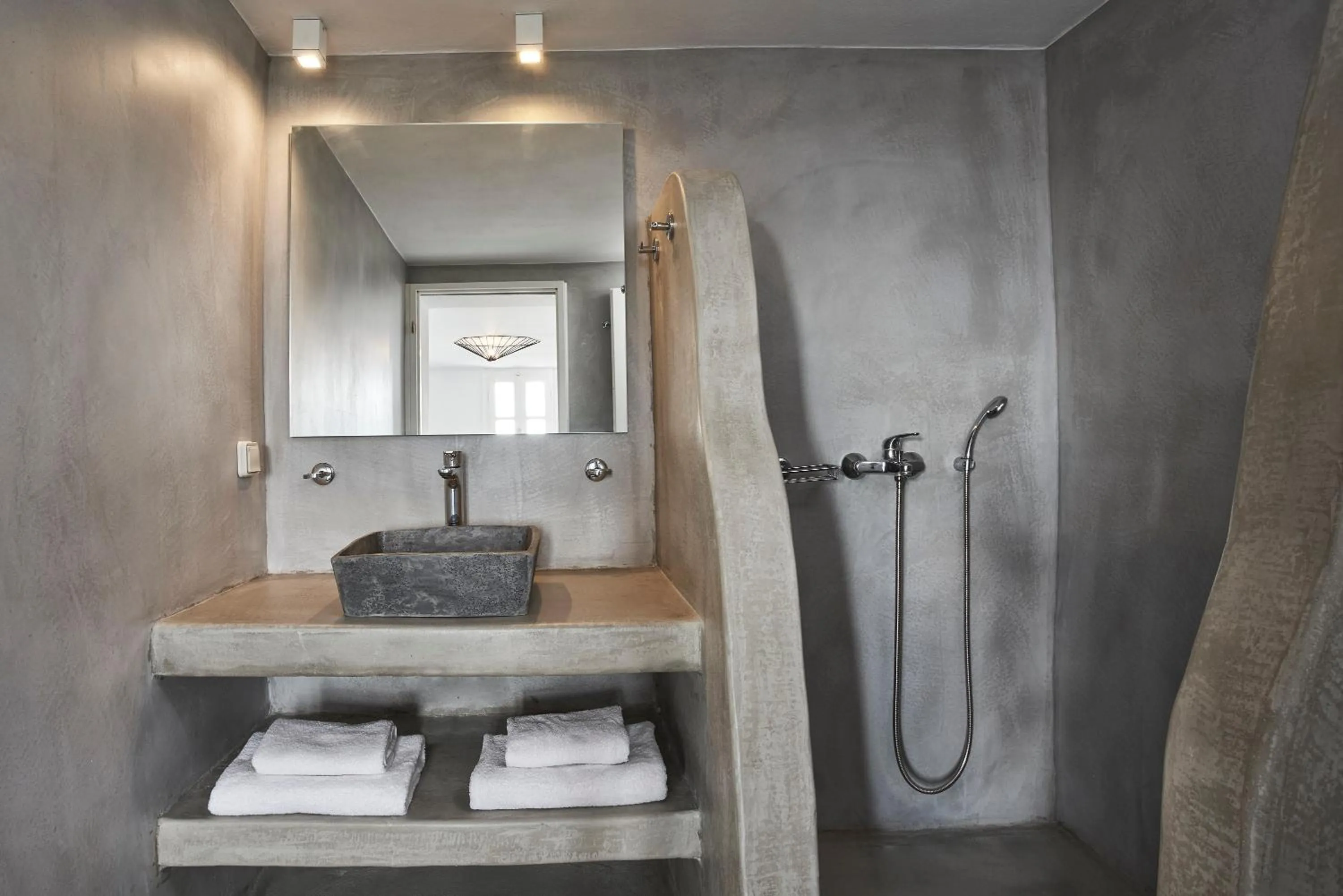 Shower in Almyra Guest Houses