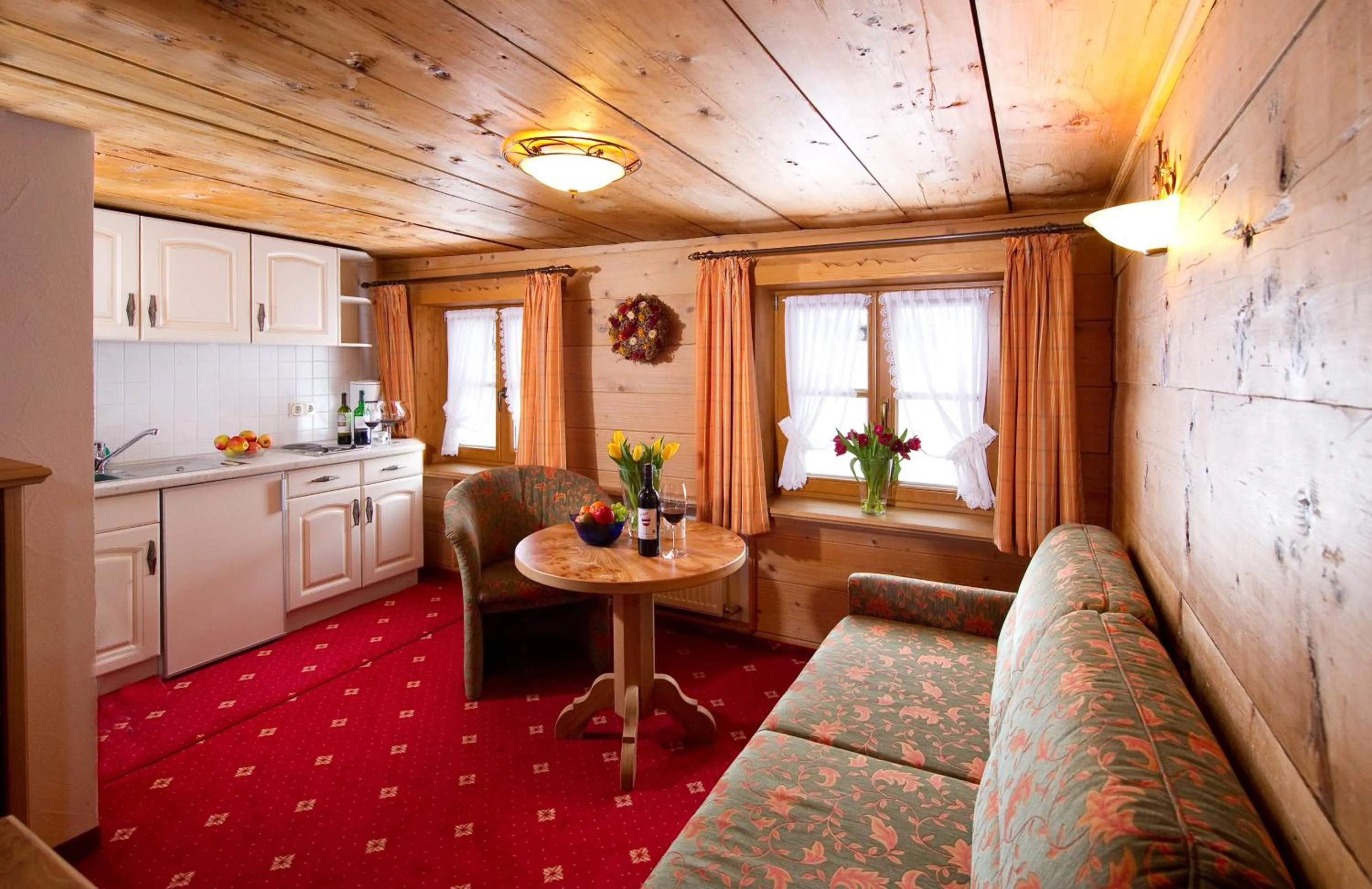 Seating area in Hotel Leitner