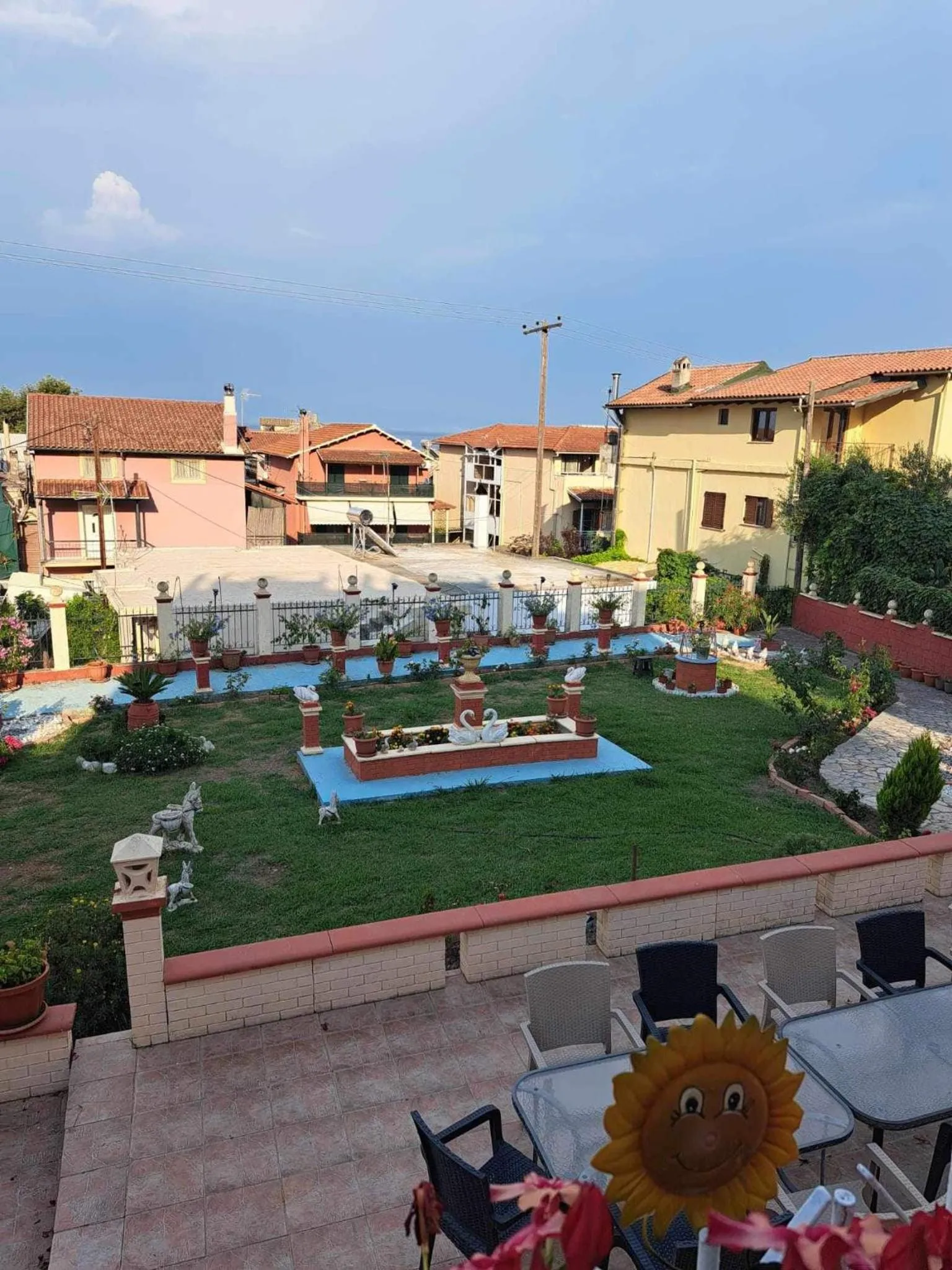 Garden view in Corfu Sunflower Apartments
