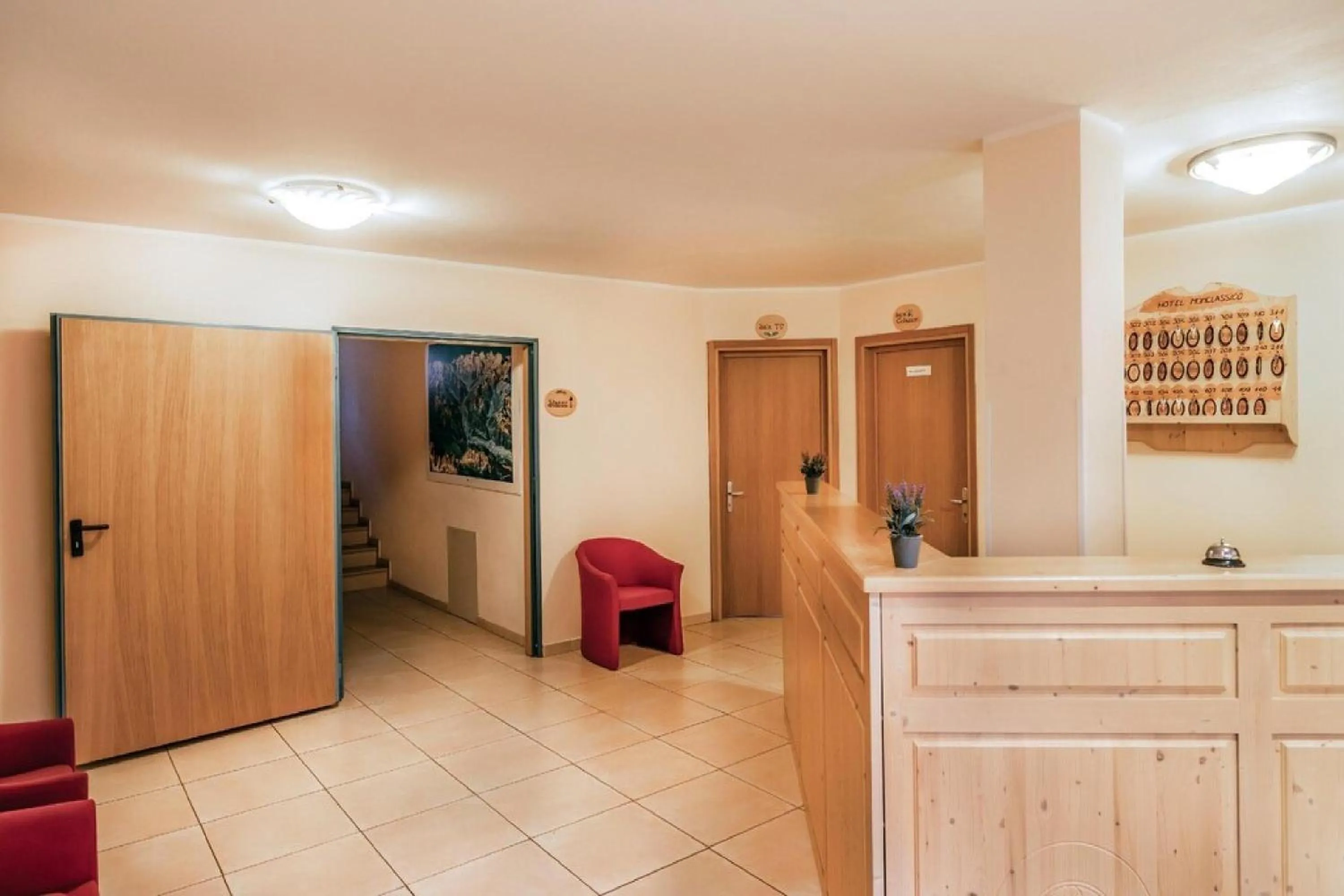 Lobby or reception in Hotel Garnì Maria