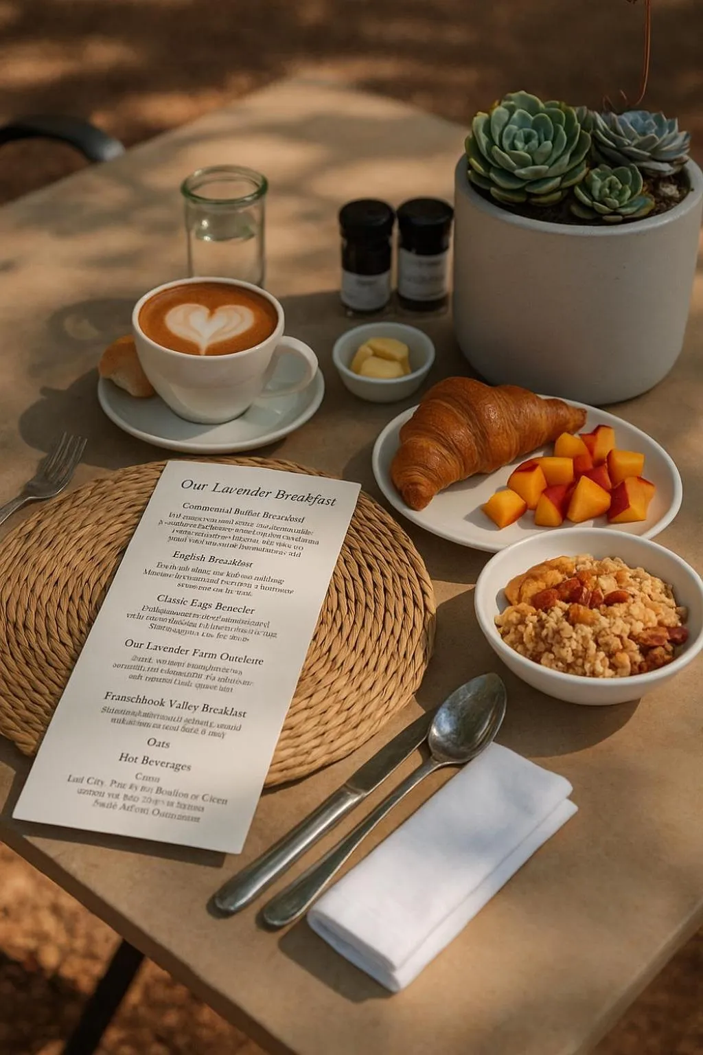 Breakfast in Lavender Farm Boutique Guest House