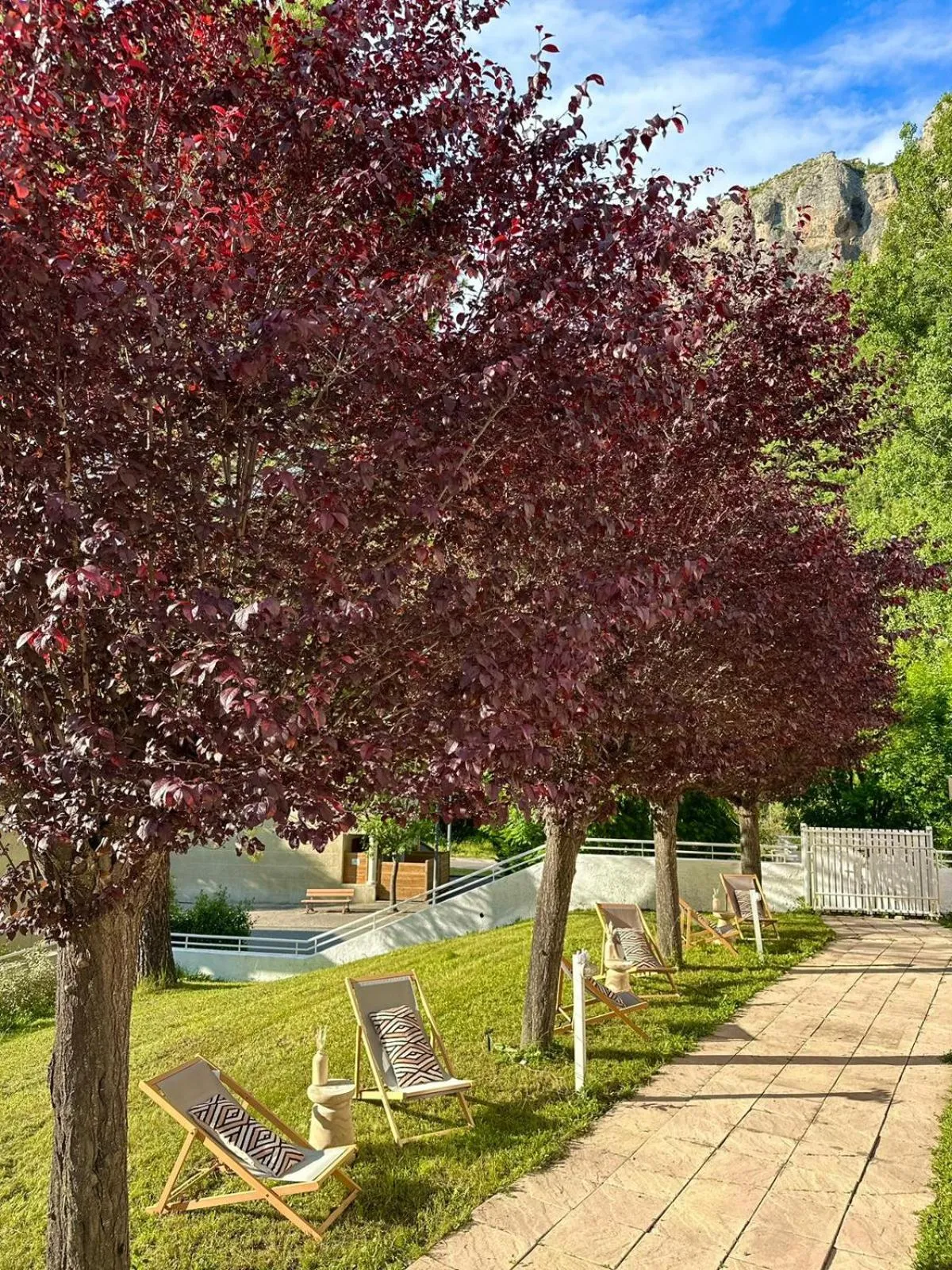 Natural landscape in Hôtel Le Refuge des Sources