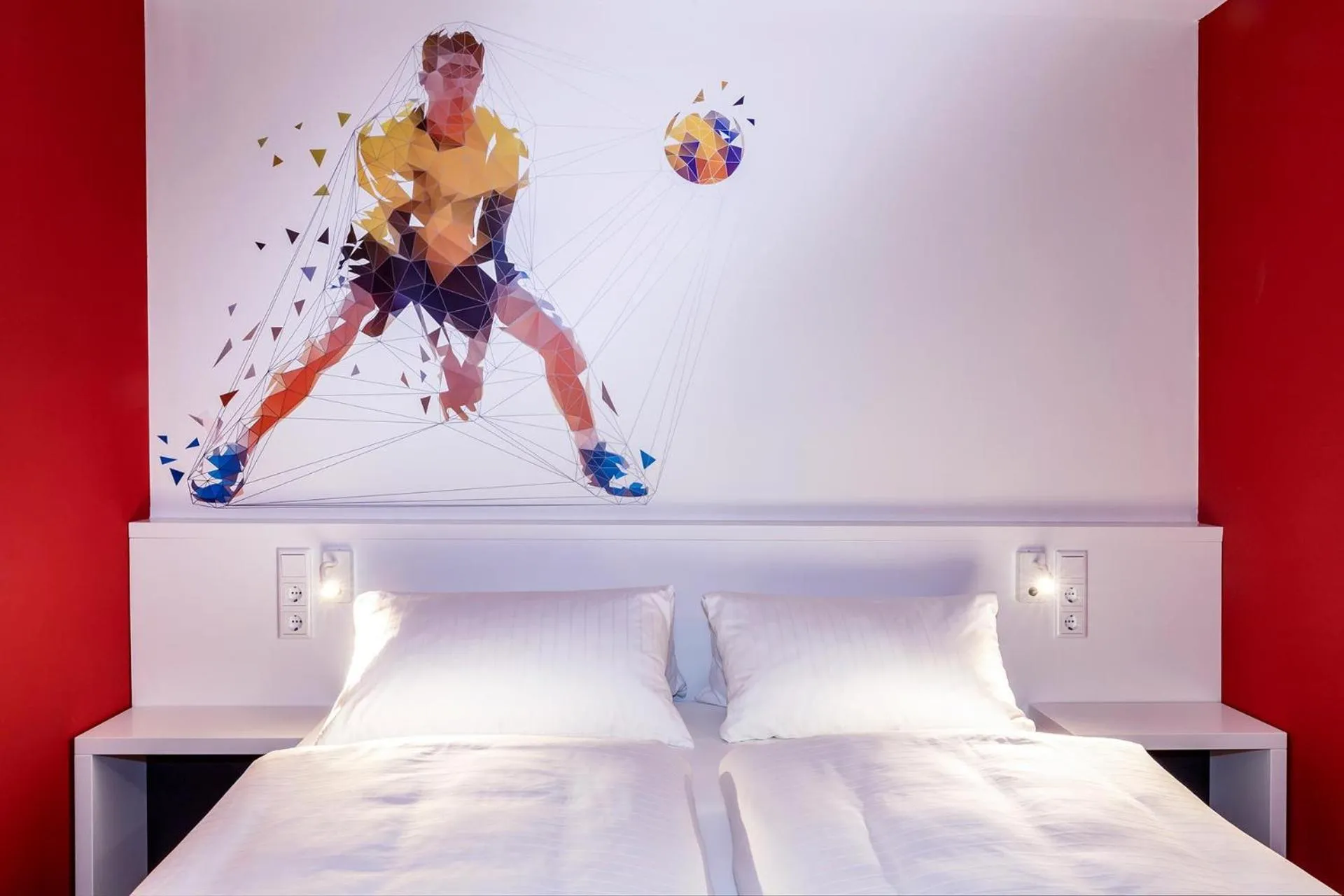 Photo of the whole room, Bed in Hotel Athletik Kiel