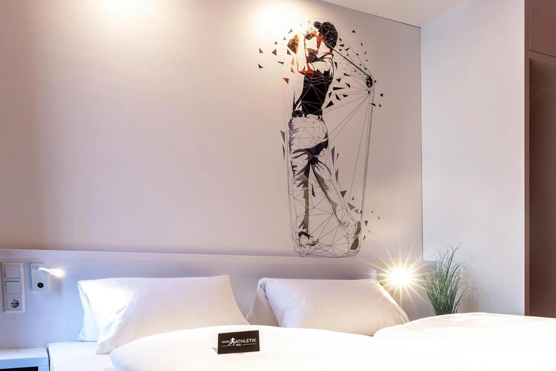 Photo of the whole room, Bed in Hotel Athletik Kiel