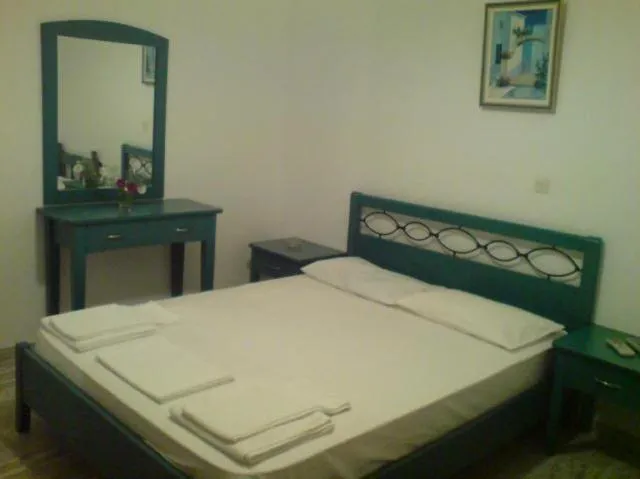 Bed in Odysseia Apartments