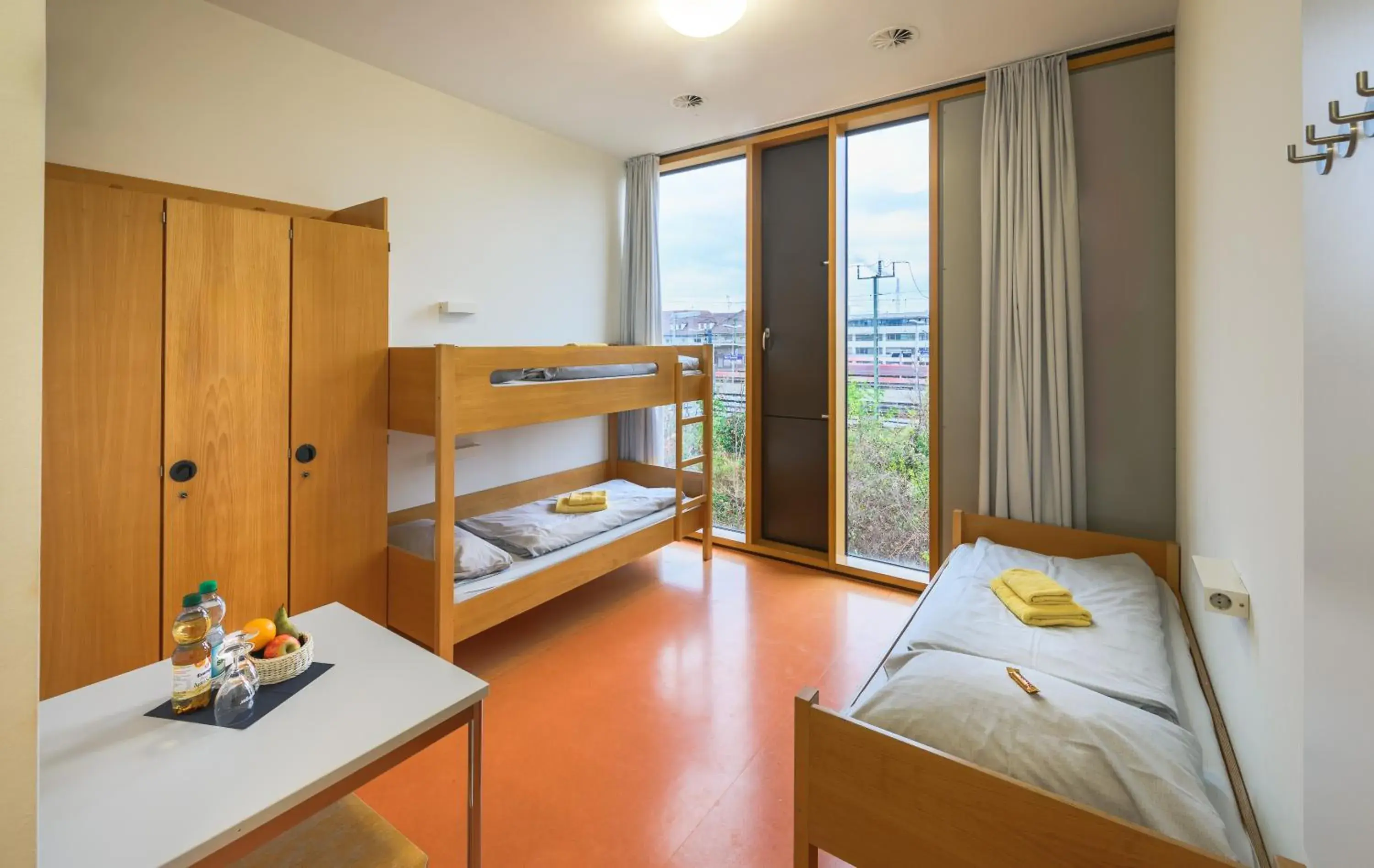 Single Bed in Male Dormitory Room in Jugendherberge Stuttgart Neckarpark Single Bed in Male Dormitory Room in Jugendherberge Stuttgart Neckarpark