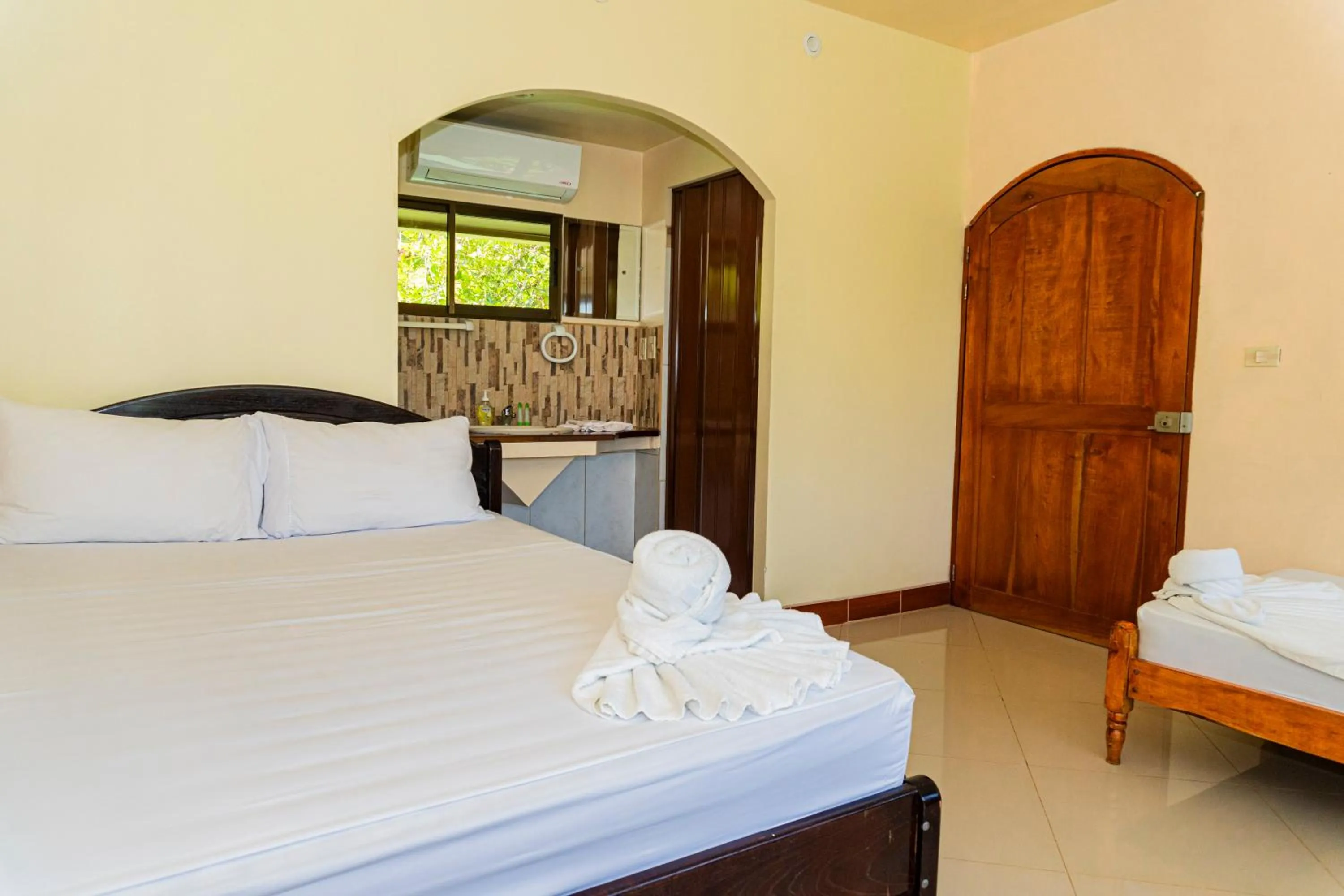 Bed in Hotel Rancho Corcovado