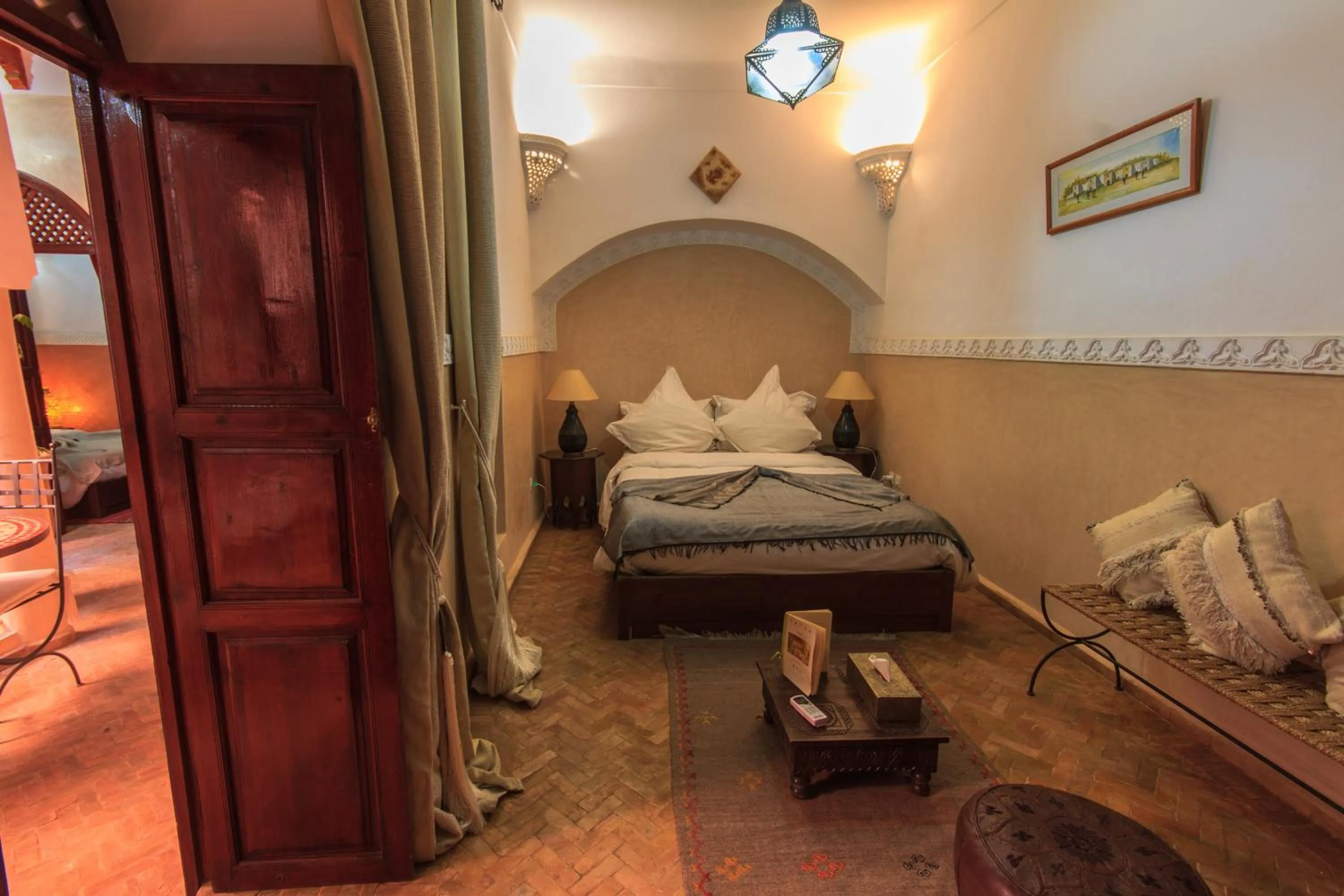 Bedroom, Bed in Riad Zen House