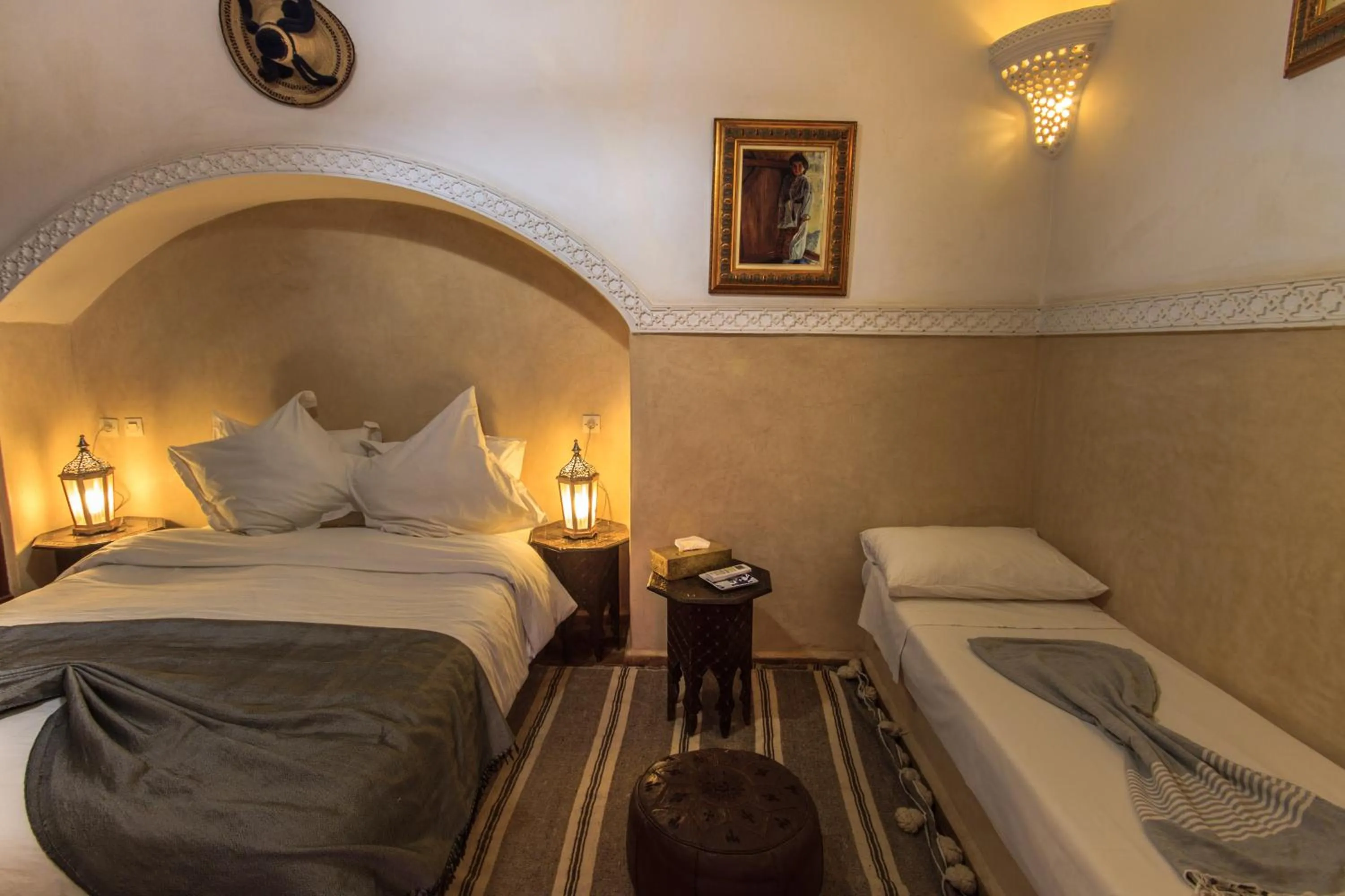 Bedroom, Bed in Riad Zen House